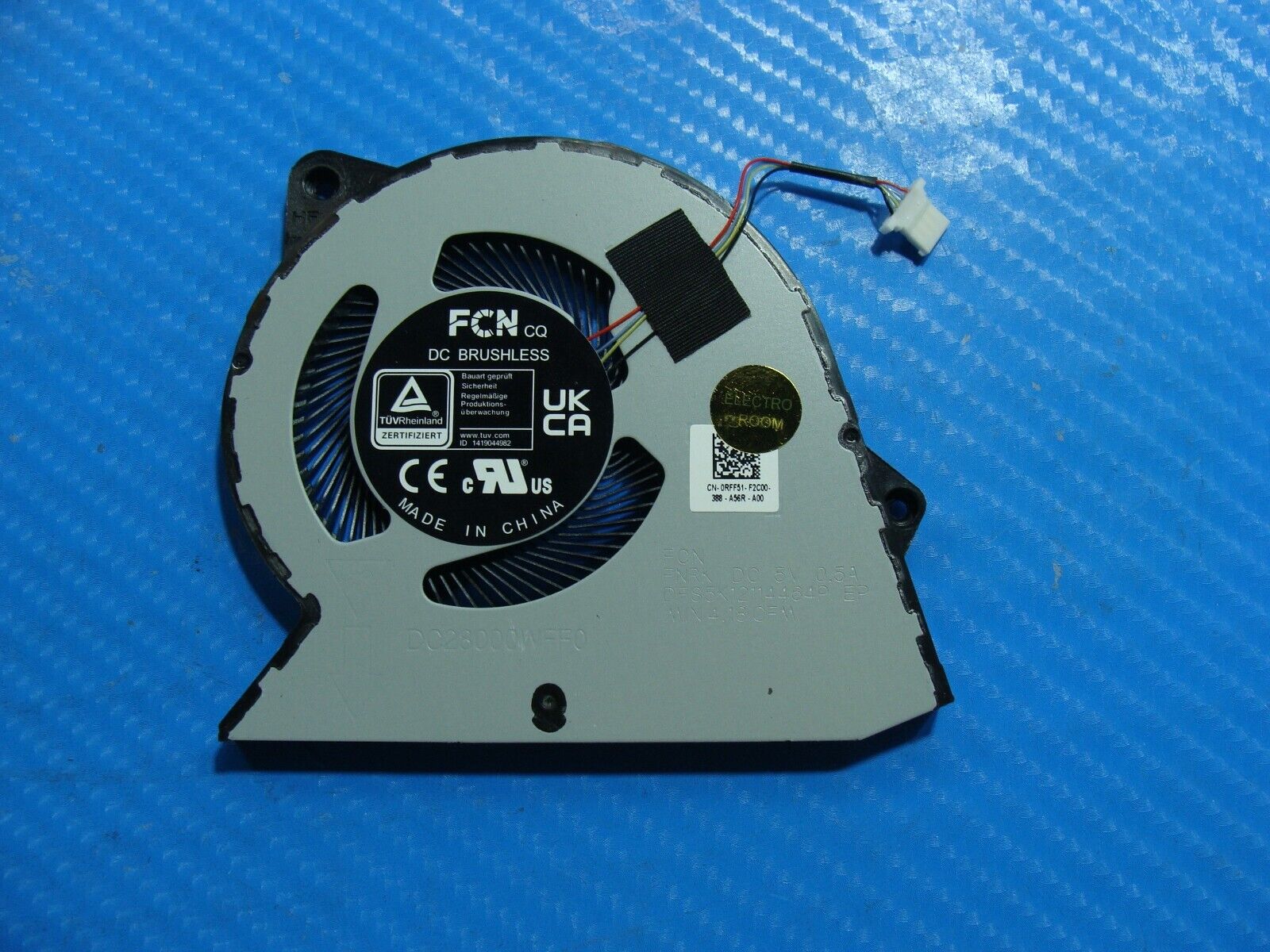 Dell Inspiron 15 3525 15.6" Genuine Laptop CPU Cooling Fan RFF51 DC28000WFF0