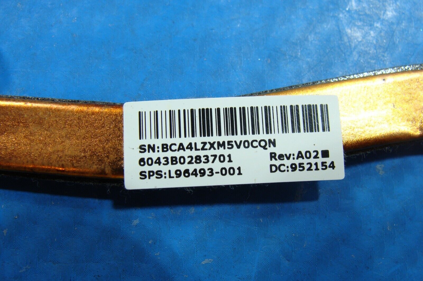 HP Pavilion 14-dw1010wm 14" CPU Cooling Heatsink L96493-001 6043B0283701