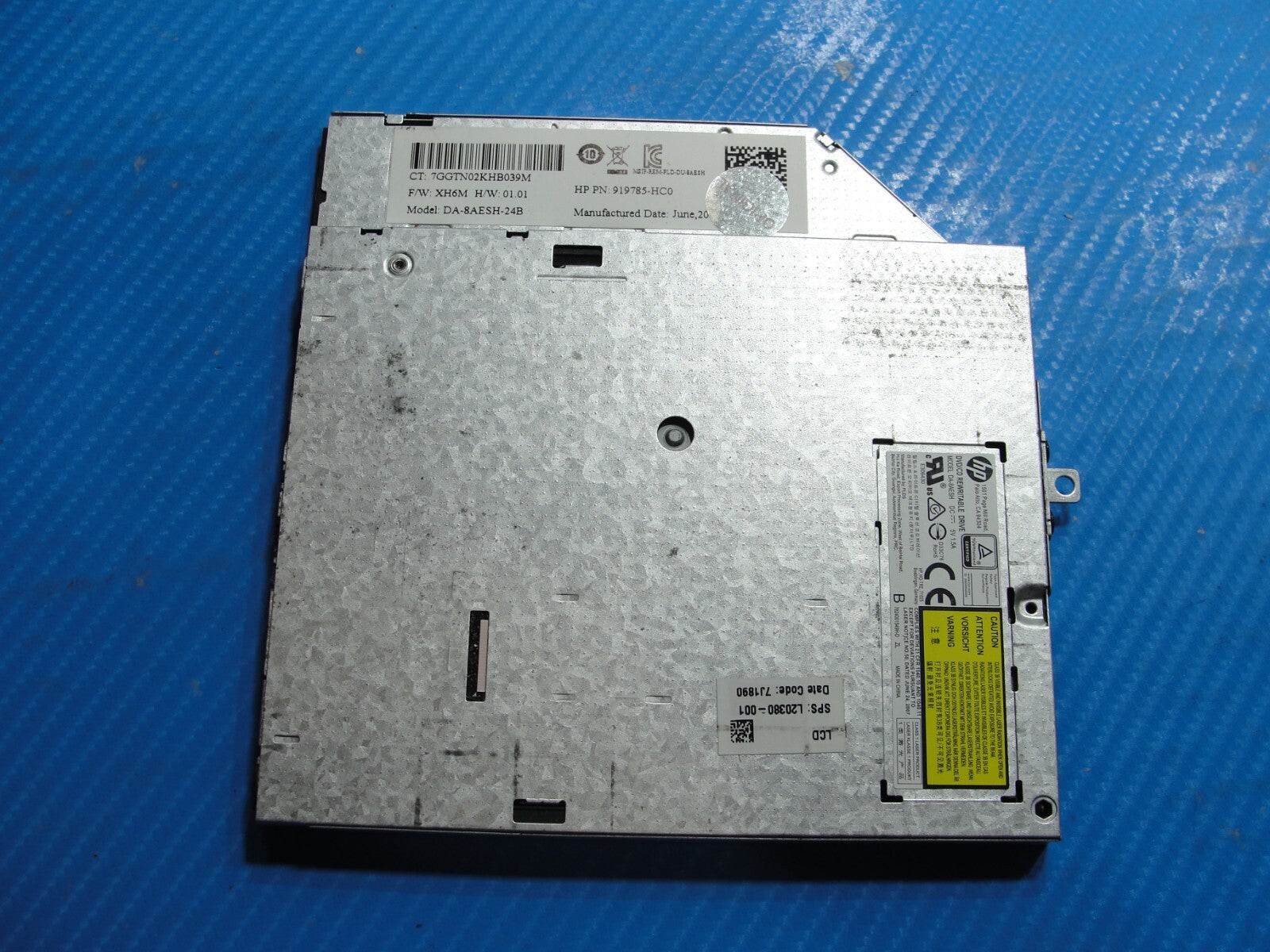 HP 15-da0012dx 15.6" DVD/CD-RW Burner Drive DA-8AESH L20380-001