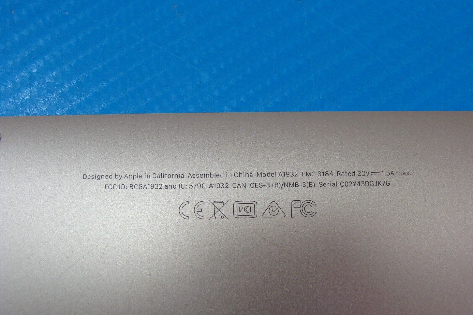 MacBook Air A1932 Late 2018 MREF2LL/A 13" Genuine Bottom Case Gold 923-02827