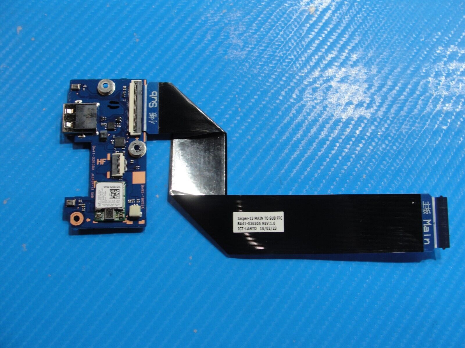Samsung 7 Spin NP730QAA-K01US 13.3" OEM Wireless USB Board w/Cable BA41-02636A