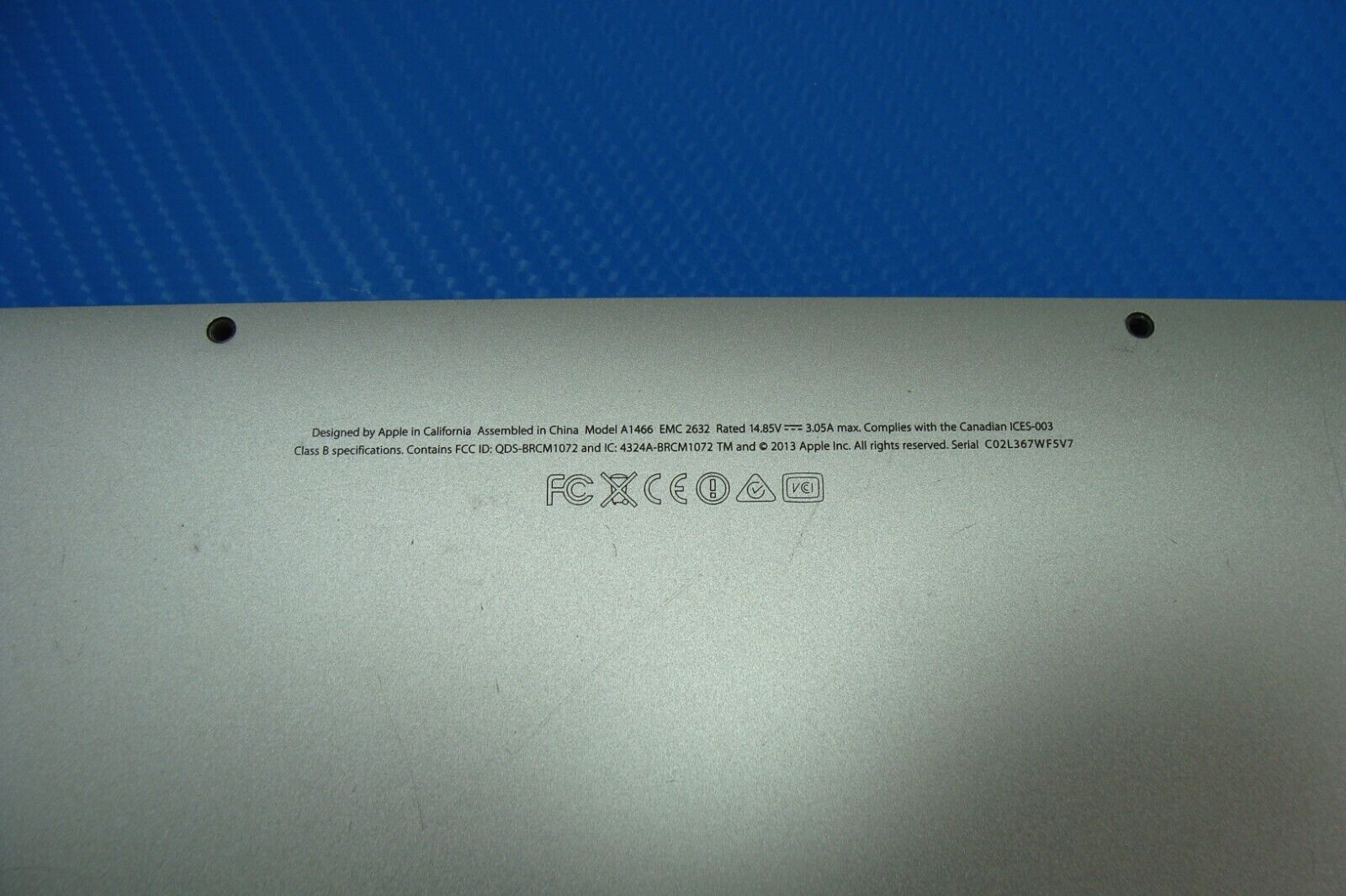 MacBook Air A1466 Mid 2013 MD760LL/A 13