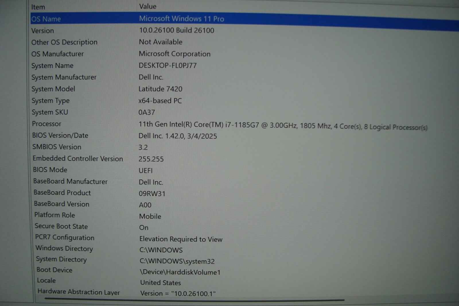 Dell Latitude 7420 14" FHD TOUCH i7-1185G7 3Ghz 16GB 512GB SSD Win11PRO +Charger
