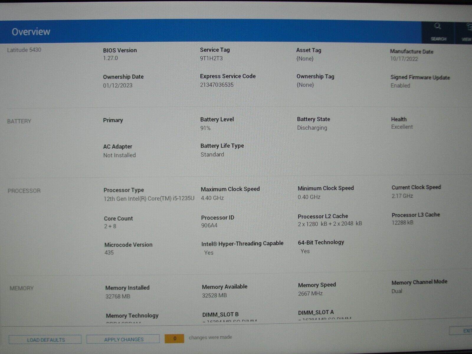Dell Latitude 5430 14” FHD Intel Core i5-1235U 1.3GHz 32GB SSD 256GB + Charger