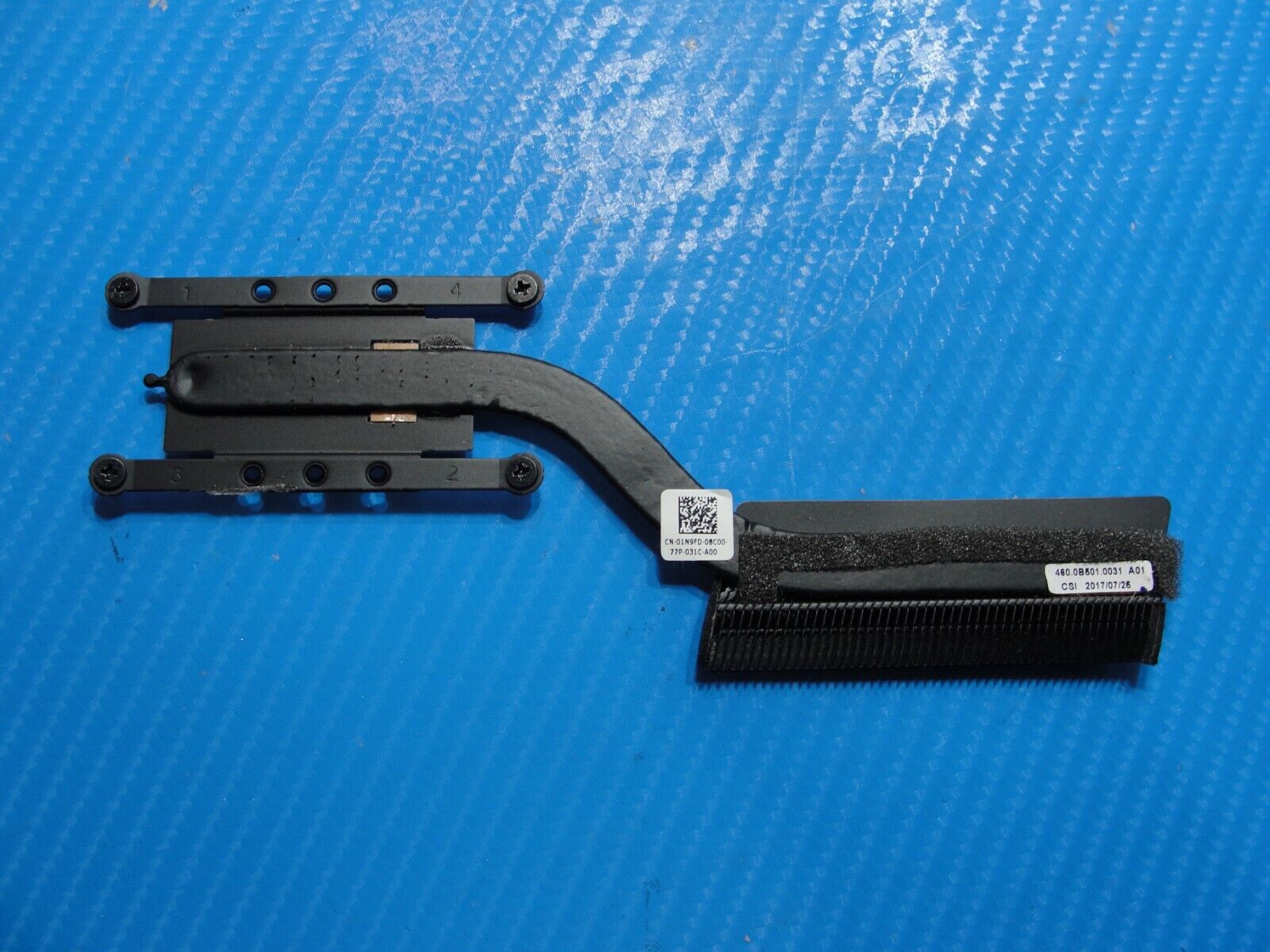 Dell Inspiron 13 7373 13.3" Genuine CPU Cooling Heatsink 1N9FD 460.0B501.0031