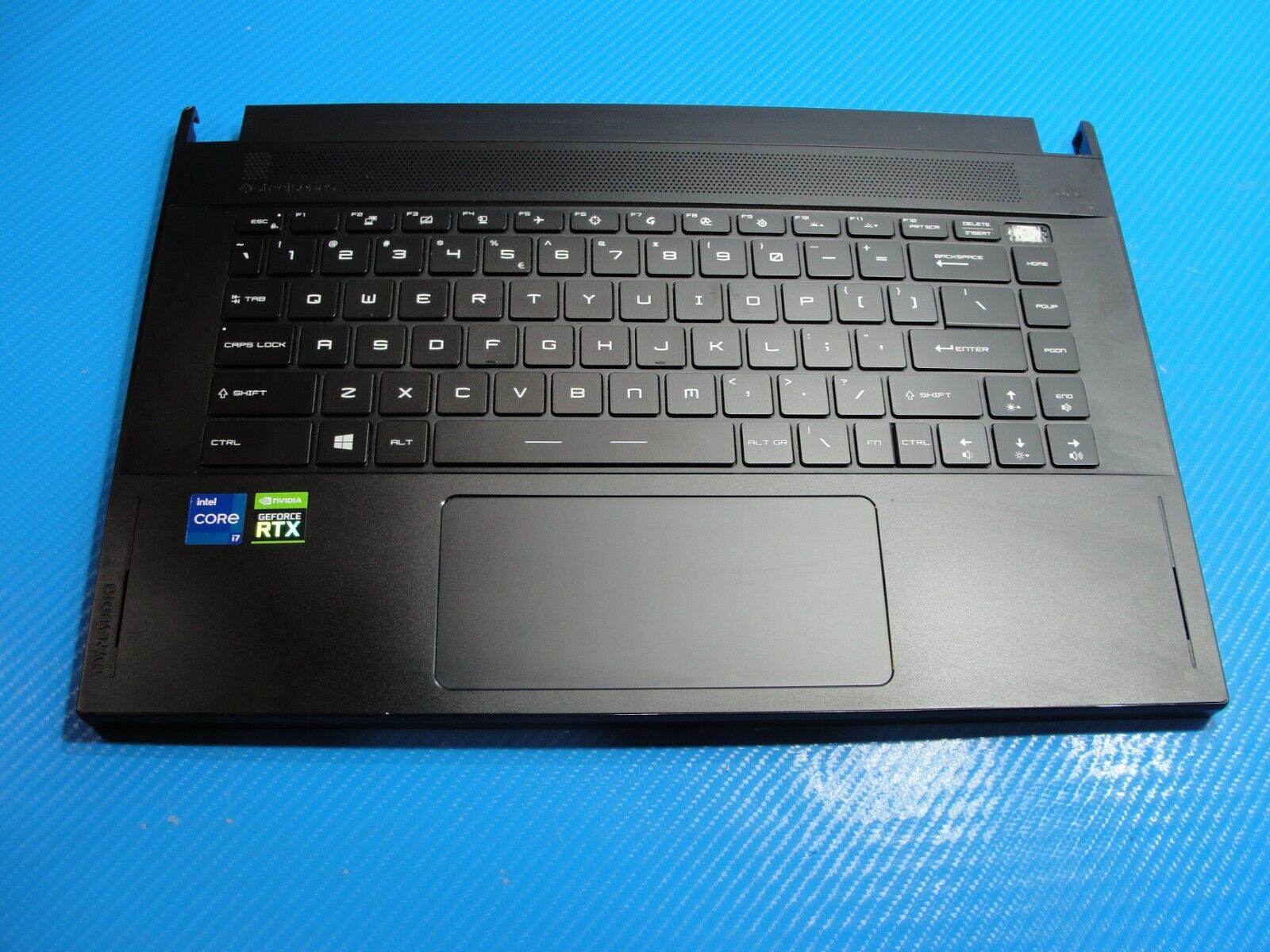 MSI Creator 15.6” 15 A11UE-491US Palmrest w/TouchPad BL Keyboard 3076V4C212Y31