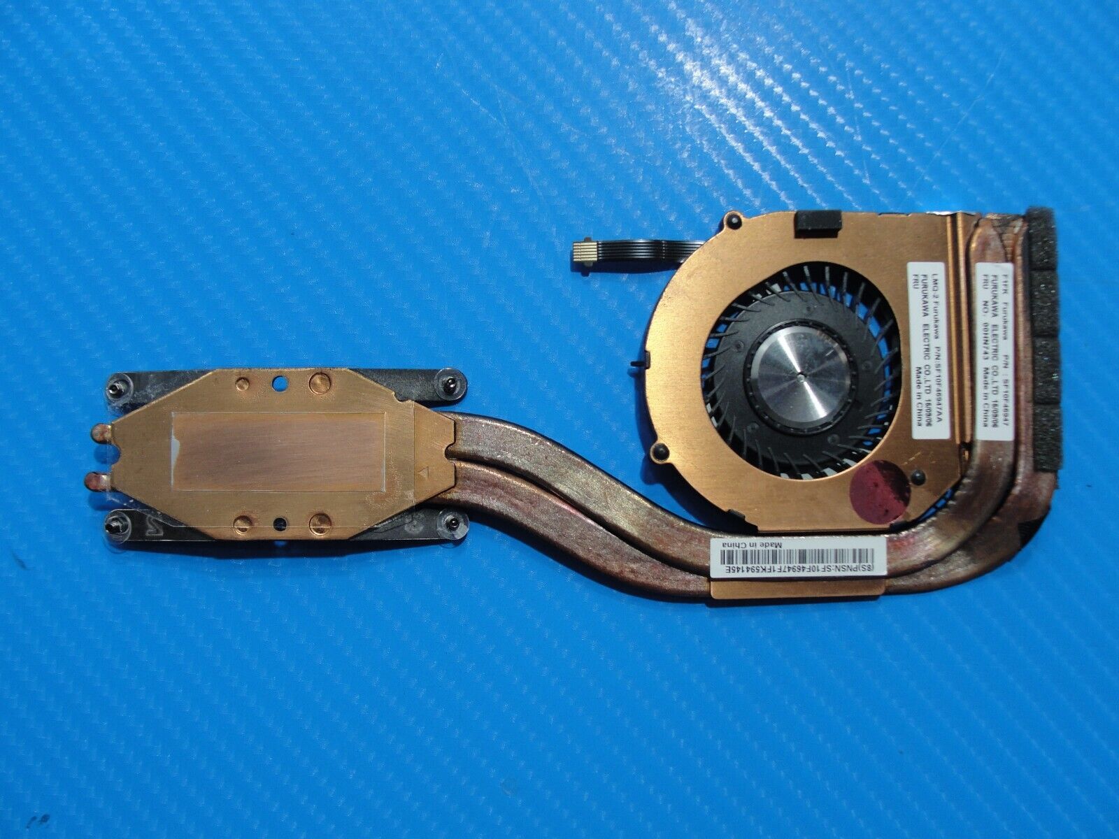Lenovo ThinkPad X1 Carbon 3rd Gen 14" OEM CPU Cooling Fan w/Heatsink SF10F46947