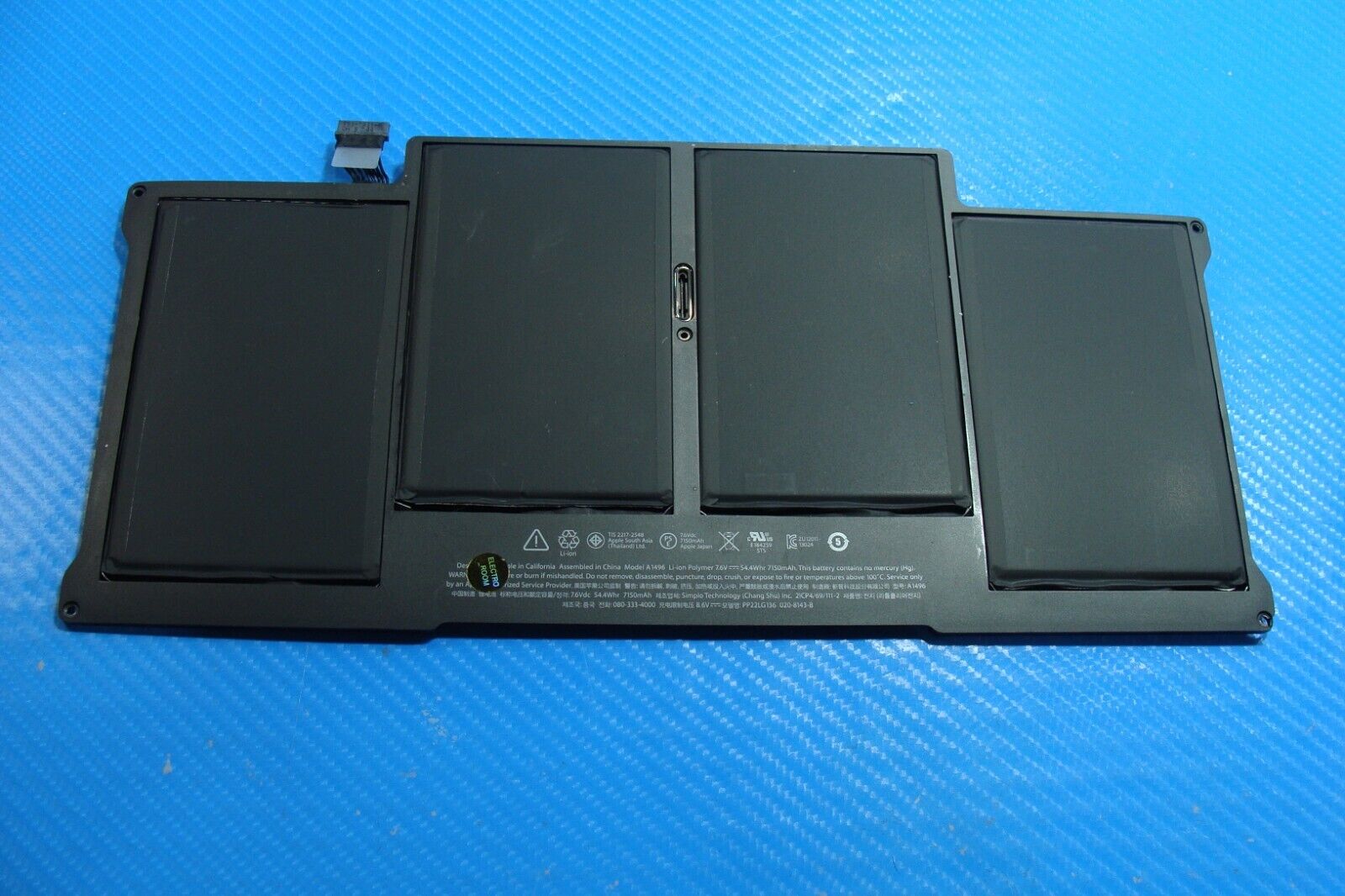 MacBook Air A1466 2015 MJVE2LL MJVG2LL 13" Battery 7.6V 54.4Whr 7150mAh 661-7474