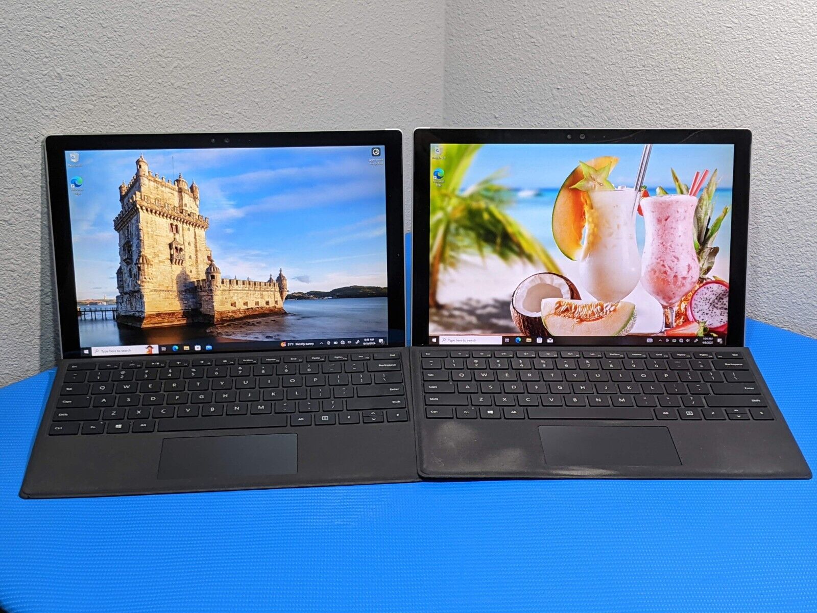 LOT of 2 MS Surface 4 1724 12.3"2736x1824 TOUCH i5-6300U 2.4GHz 8GB 256GB W10P