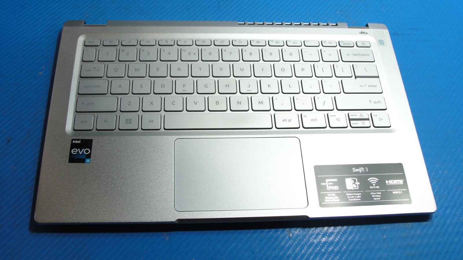 Acer Swift 3 SF314-512-52MZ 14" Genuine Palmrest w/Touchpad Keyboard Backlit