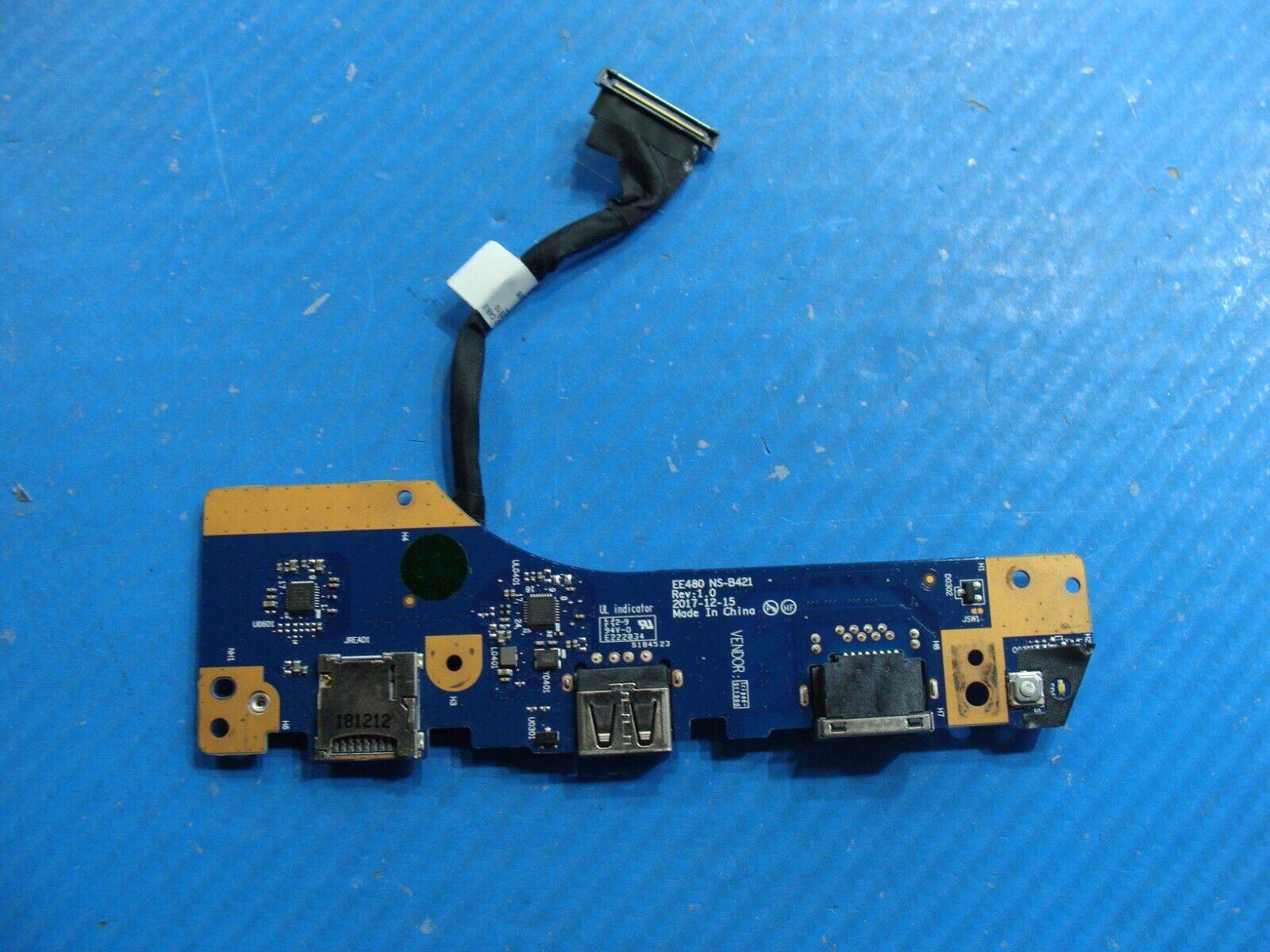 Lenovo ThinkPad 14” E485 Genuine Laptop USB Power Button Board w/Cable NS-B421