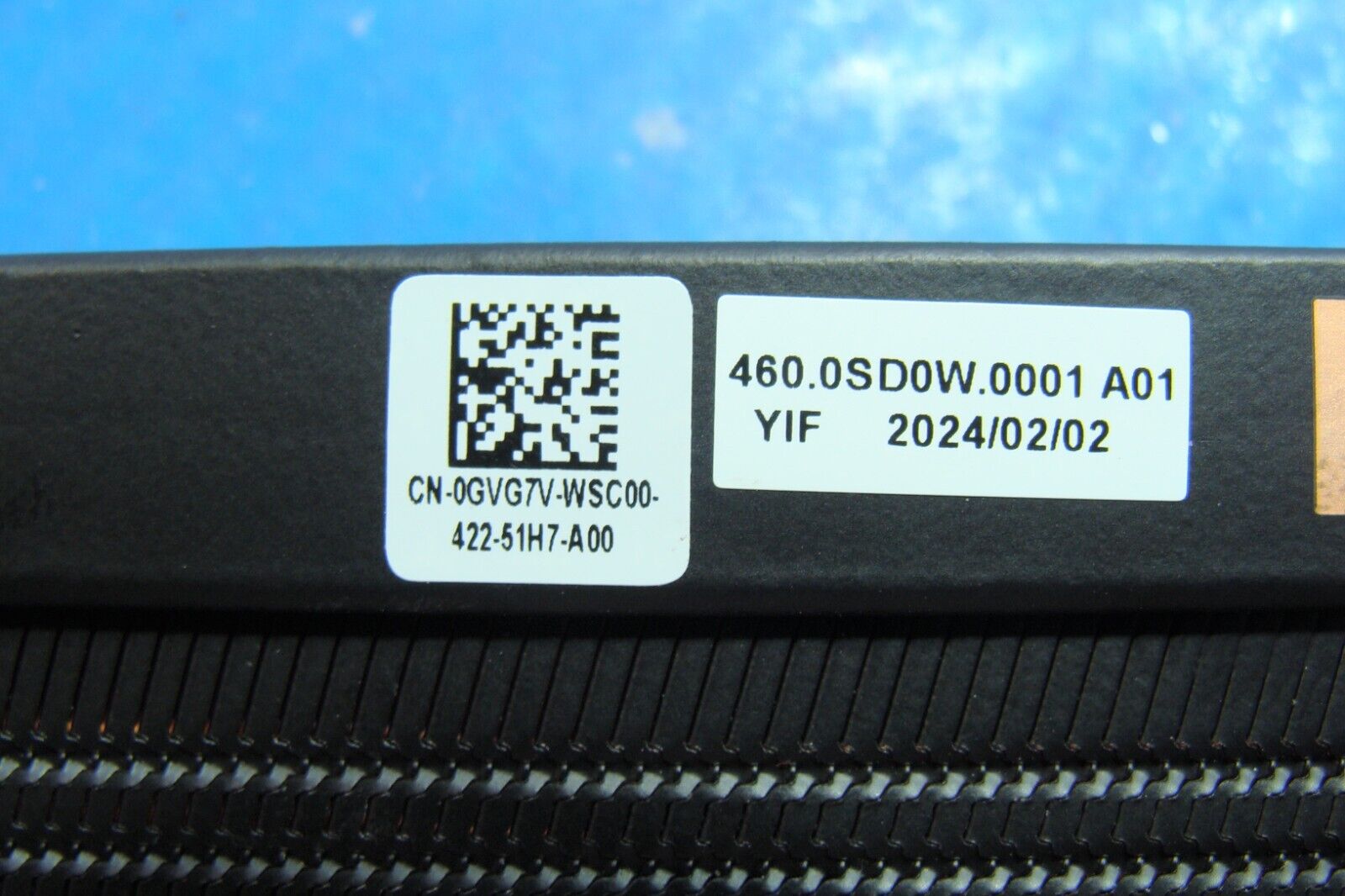Dell Inspiron 16 7635 2in1 16" Genuine CPU Cooling Heatsink GVG7V 460.0SD0W.0001