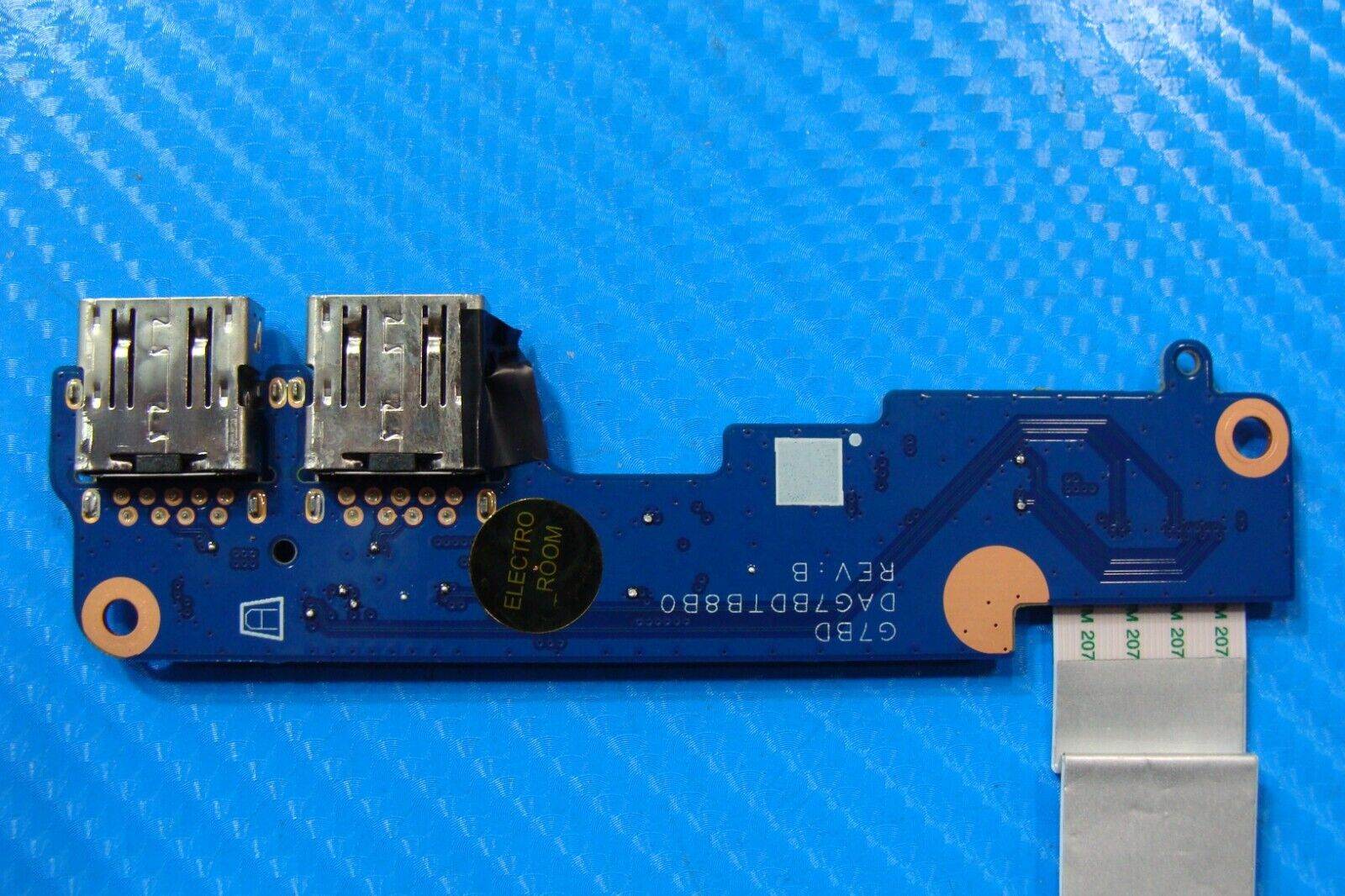 HP Pavilion 15.6” 15t-cs200 Genuine Laptop Dual USB Board w/Cable DAG7BDTB8B0