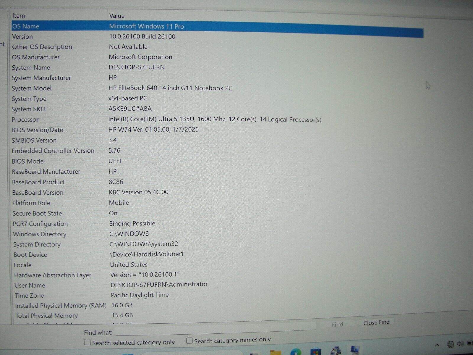 Warranty HP EliteBook 640 G11 14”WUXGA Core Ultra 5 135U 1.6GHz 16GB  SSD 256
