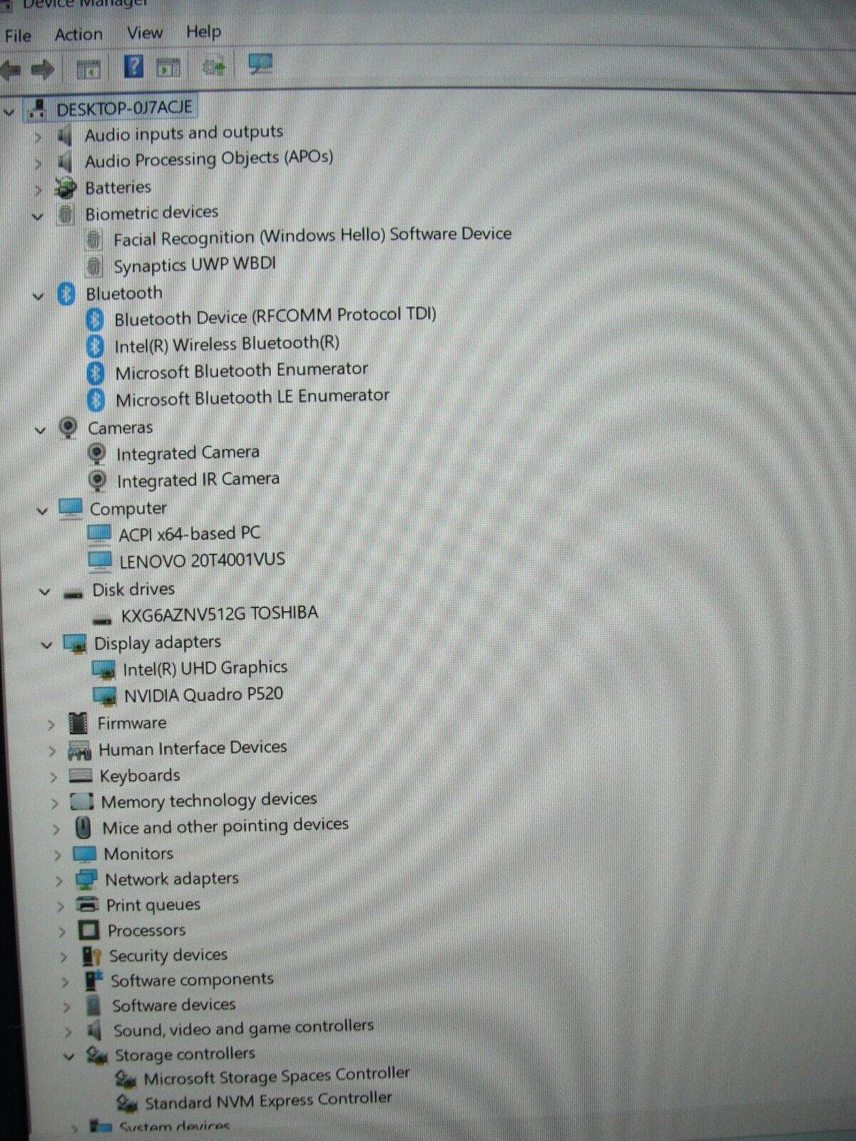 Lenovo ThinkPad P15s Gen 1 15.6” FHD i7-10510U 1.8GHz 16GB SSD 512GB NVIDIA P520