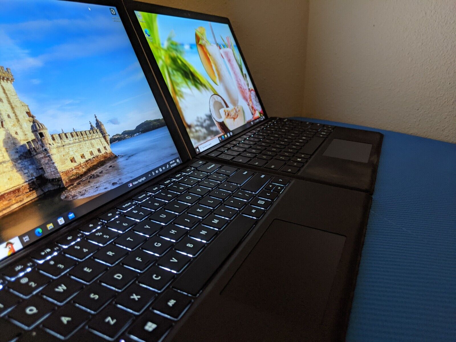 LOT of 2 MS Surface 4 1724 12.3"2736x1824 TOUCH i5-6300U 2.4GHz 8GB 256GB W10P