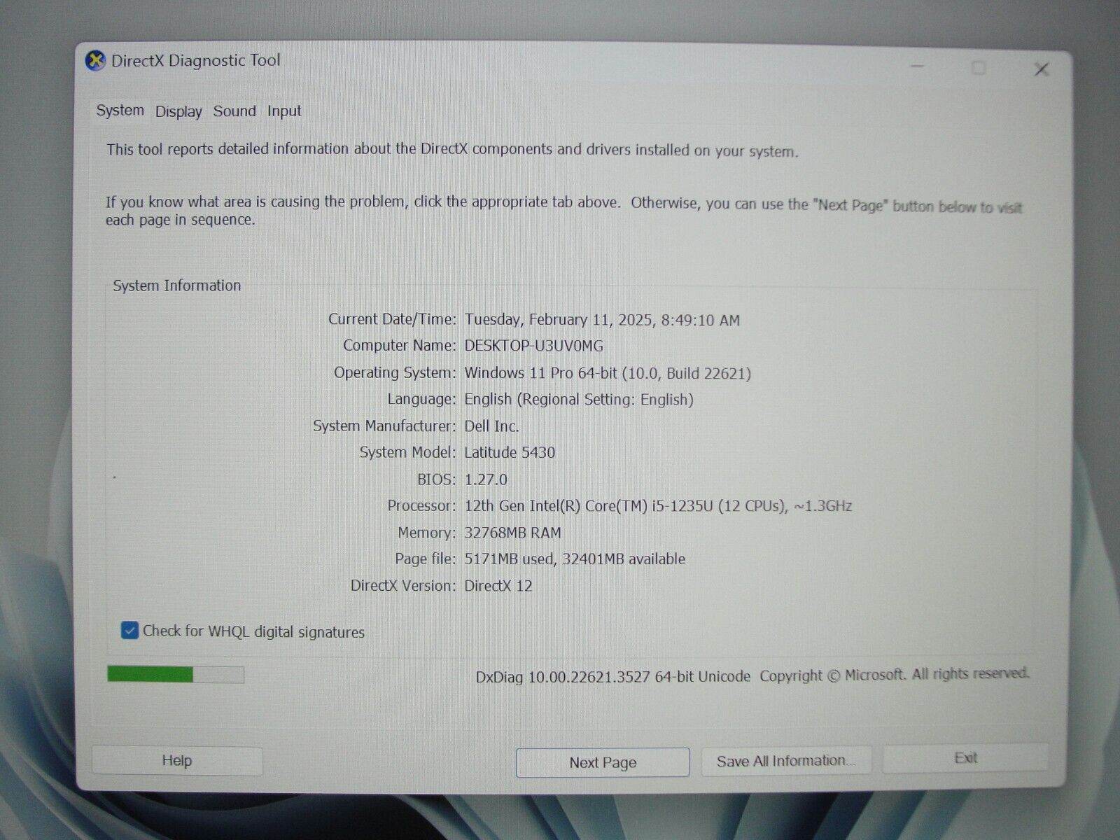 Dell Latitude 5430 14” FHD Intel Core i5-1235U 1.3GHz 32GB SSD 256GB + Charger