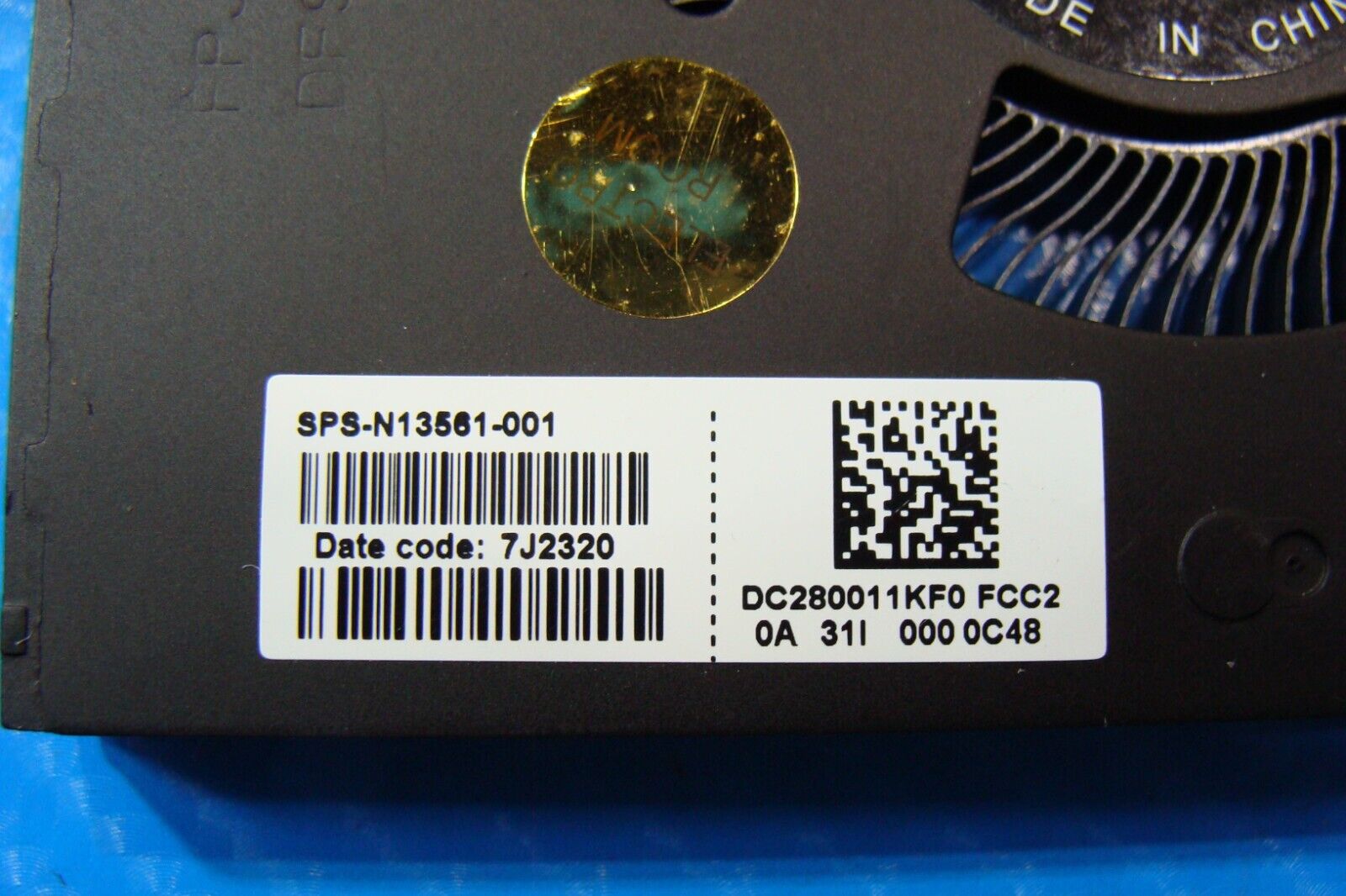 HP ENVY 17-cr0013dx 17.3" Genuine Laptop CPU Cooling Fan N13561-001 DC280011KF0
