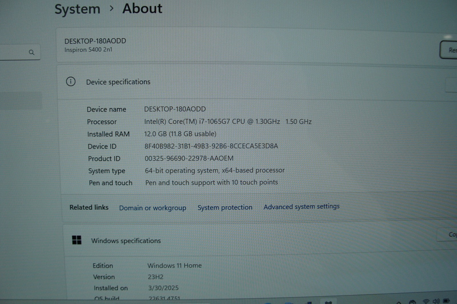 Dell Inspiron 5400 2-in-1 14