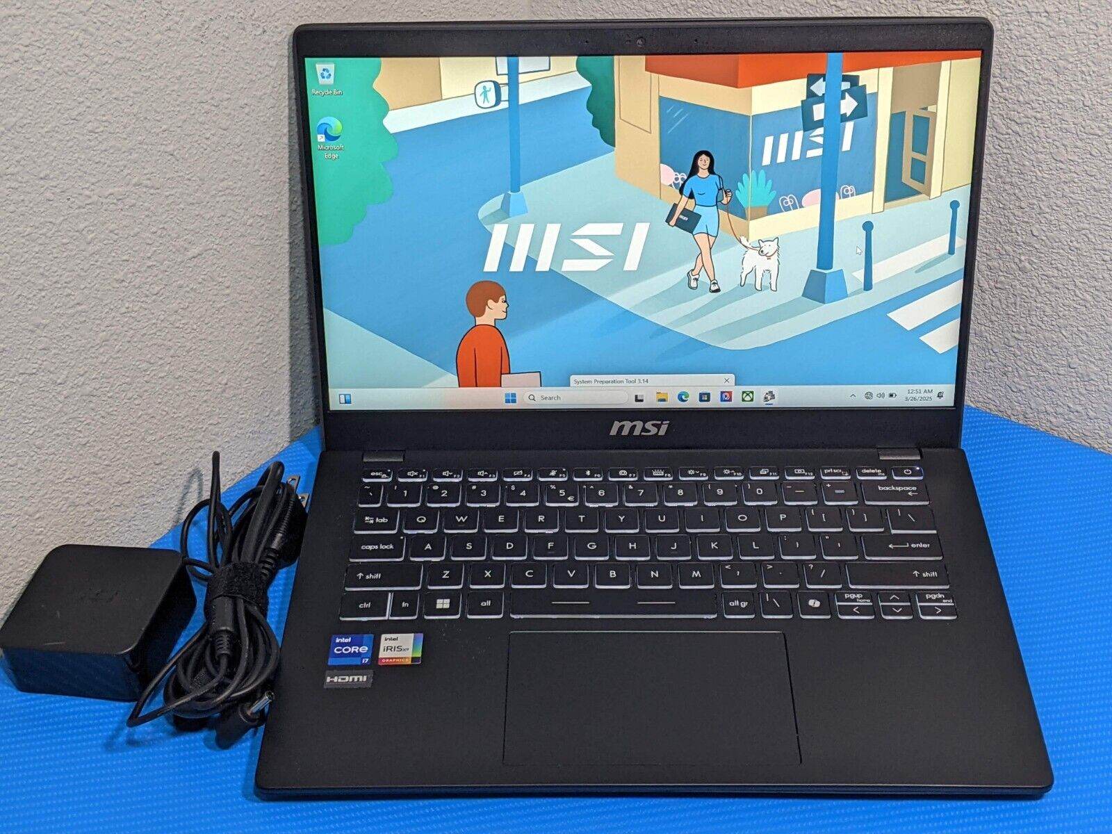 2024 MSI Modern 14 C13M 14''FHD i7-1355U 1.7GHz 16GB 512GB SSD 96% Bat +Charger
