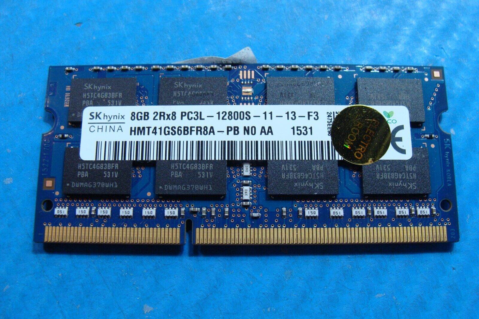 HP 15-u483cl SK Hynix 8GB 2Rx8 PC3L-12800S Memory RAM SO-DIMM HMT41GS6BFR8A-PB