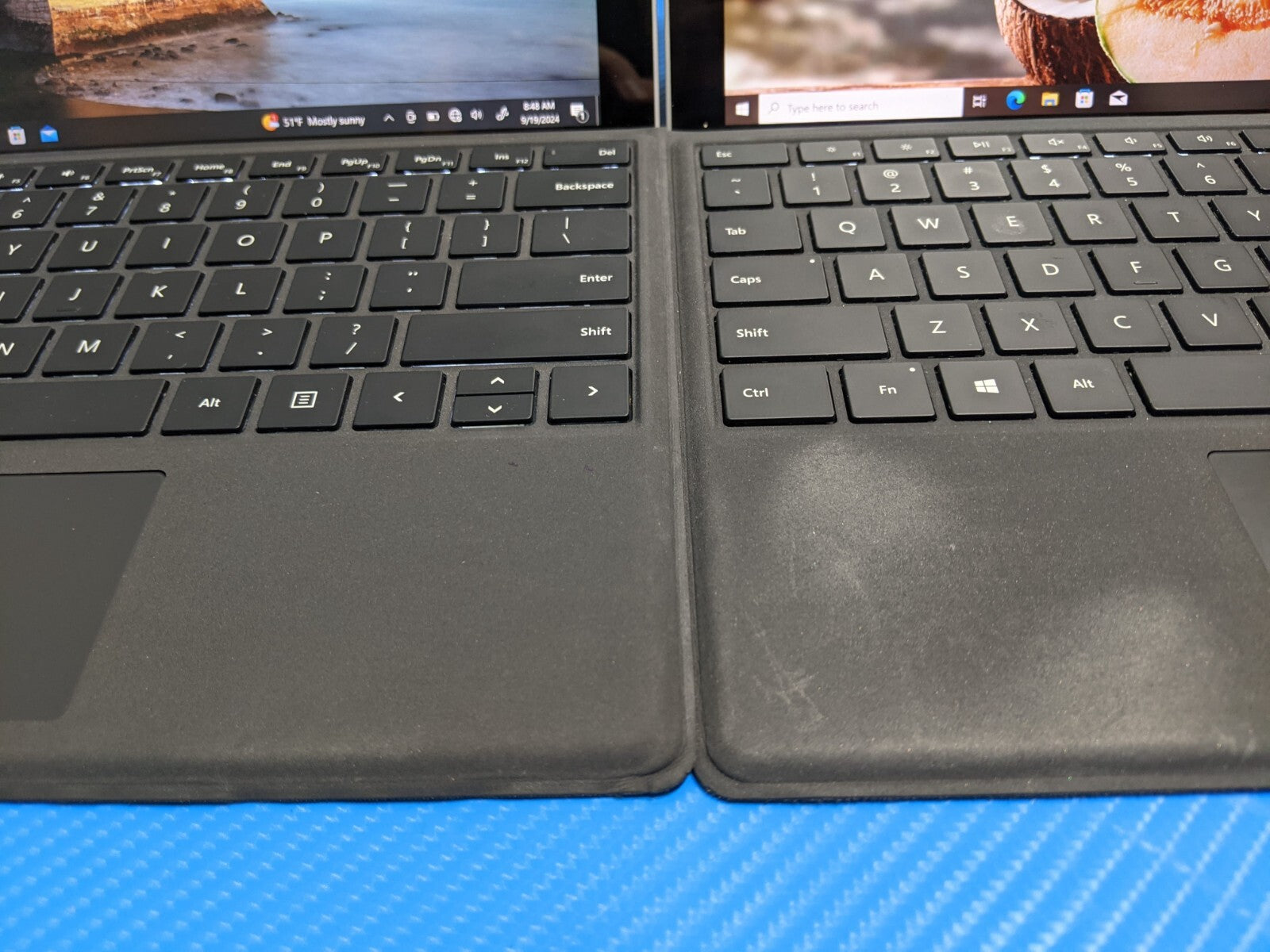 LOT of 2 MS Surface 4 1724 12.3"2736x1824 TOUCH i5-6300U 2.4GHz 8GB 256GB W10P