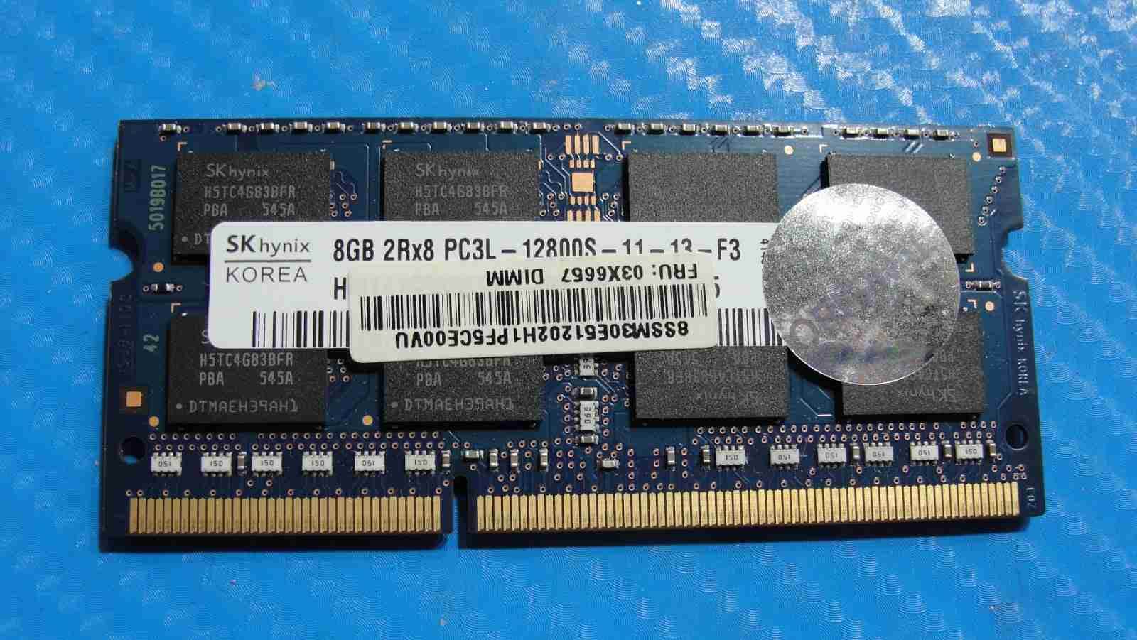 Lenovo E560 Samsung 8GB 2Rx8 PC3L-12800 Memory RAM SO-DIMM 03X6657 - Gotlaptoppartss