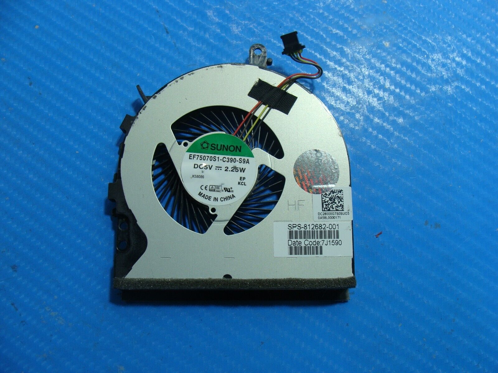 HP Envy m6-p113dx 15.6" Genuine CPU Cooling Fan 812682-001 DC28000G7S0