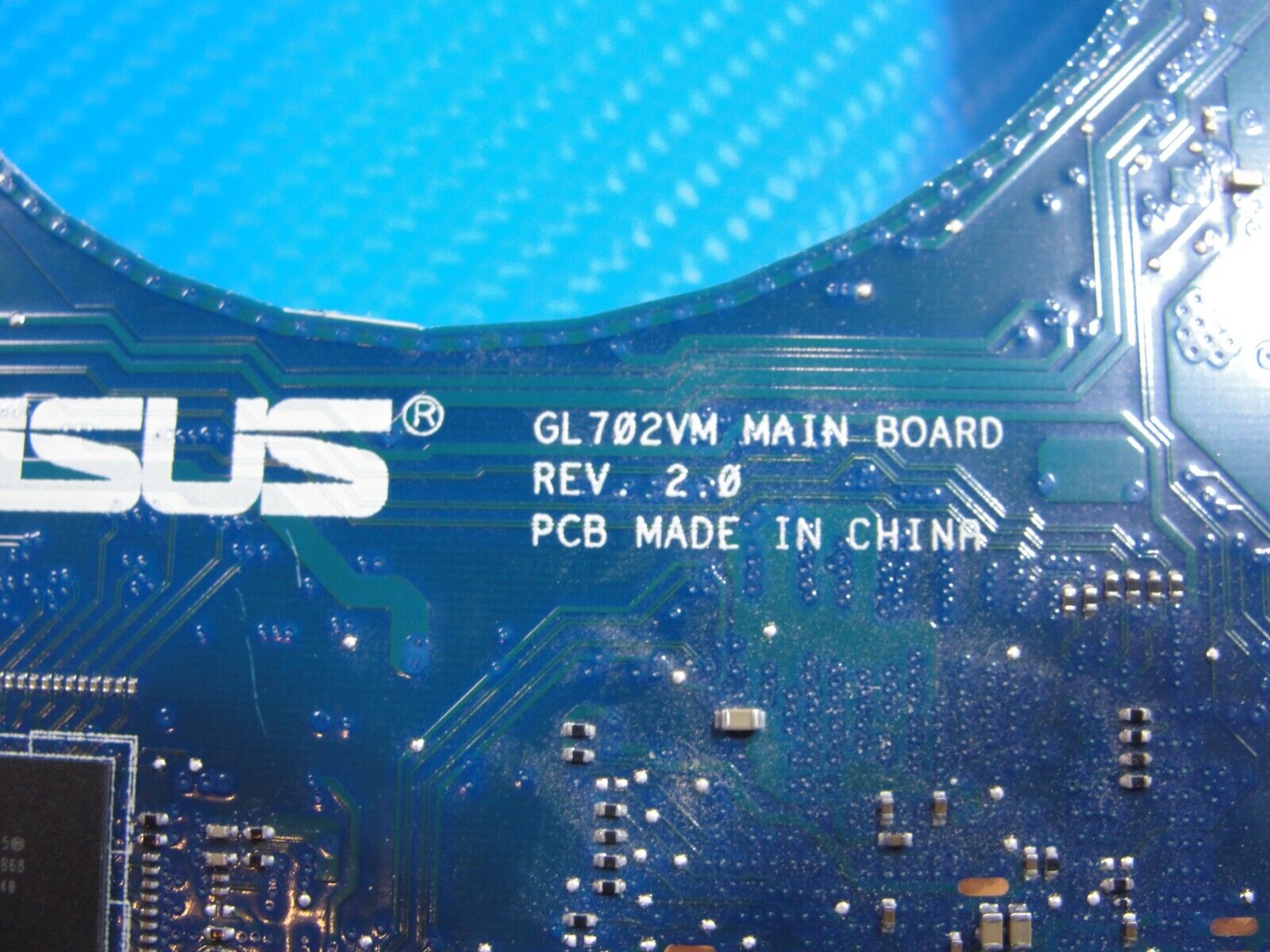 Asus GL702VM-DB74 17.3" i7-6700HQ 2.6GHz GTX1060 6GB Motherboard 60NB0DQ0-MB1030