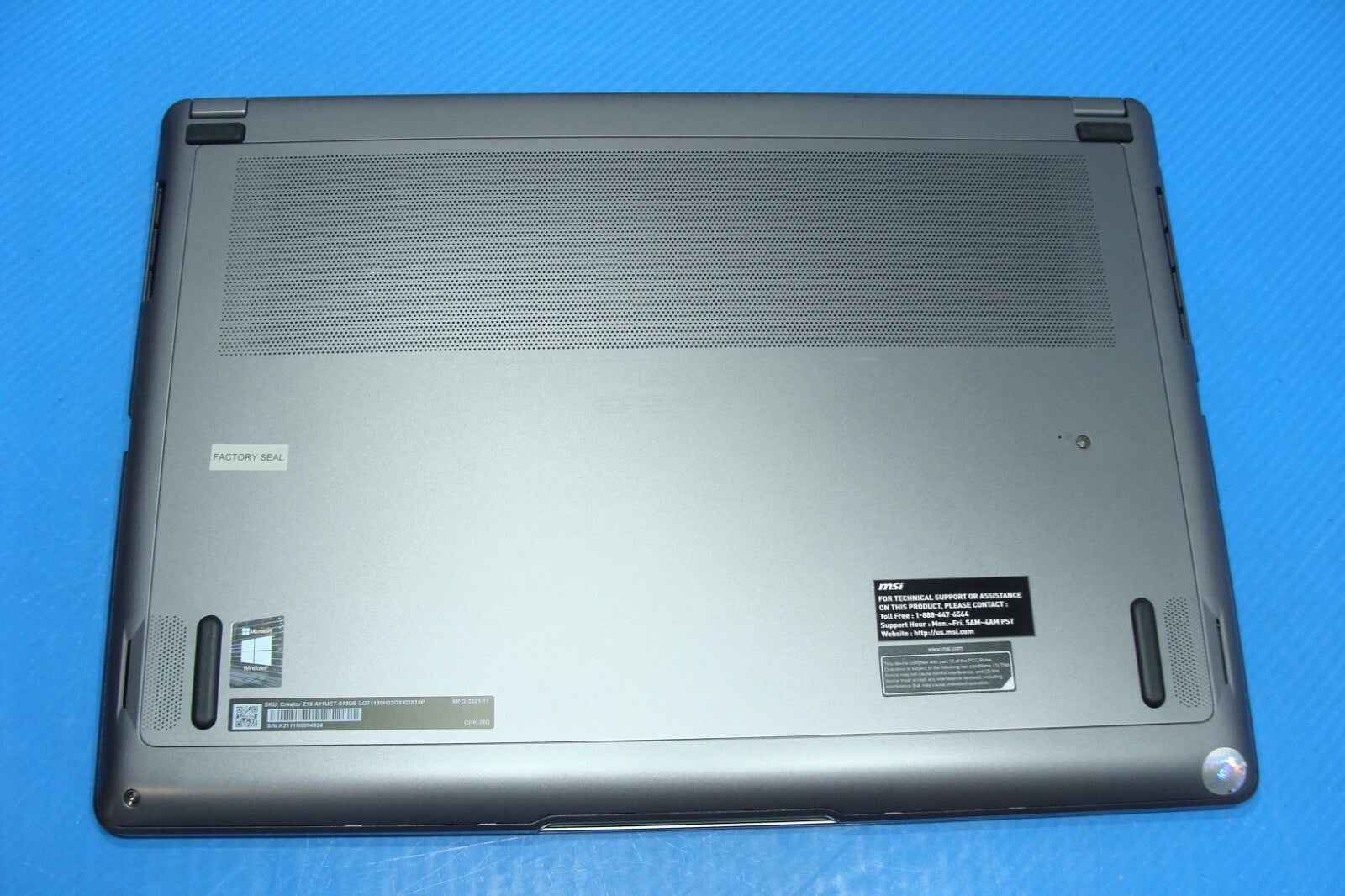 MSI Creator Z16 16" QXGA TOUCH 120hz i7-11800H 2.3GHz 32GB 1TB RTX 3060 100%Batt