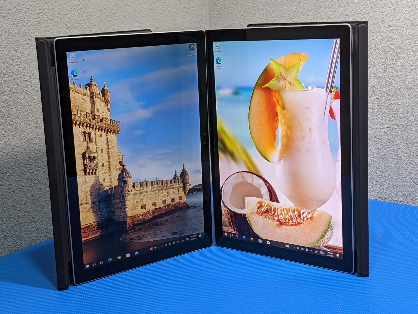LOT of 2 MS Surface 4 1724 12.3"2736x1824 TOUCH i5-6300U 2.4GHz 8GB 256GB W10P