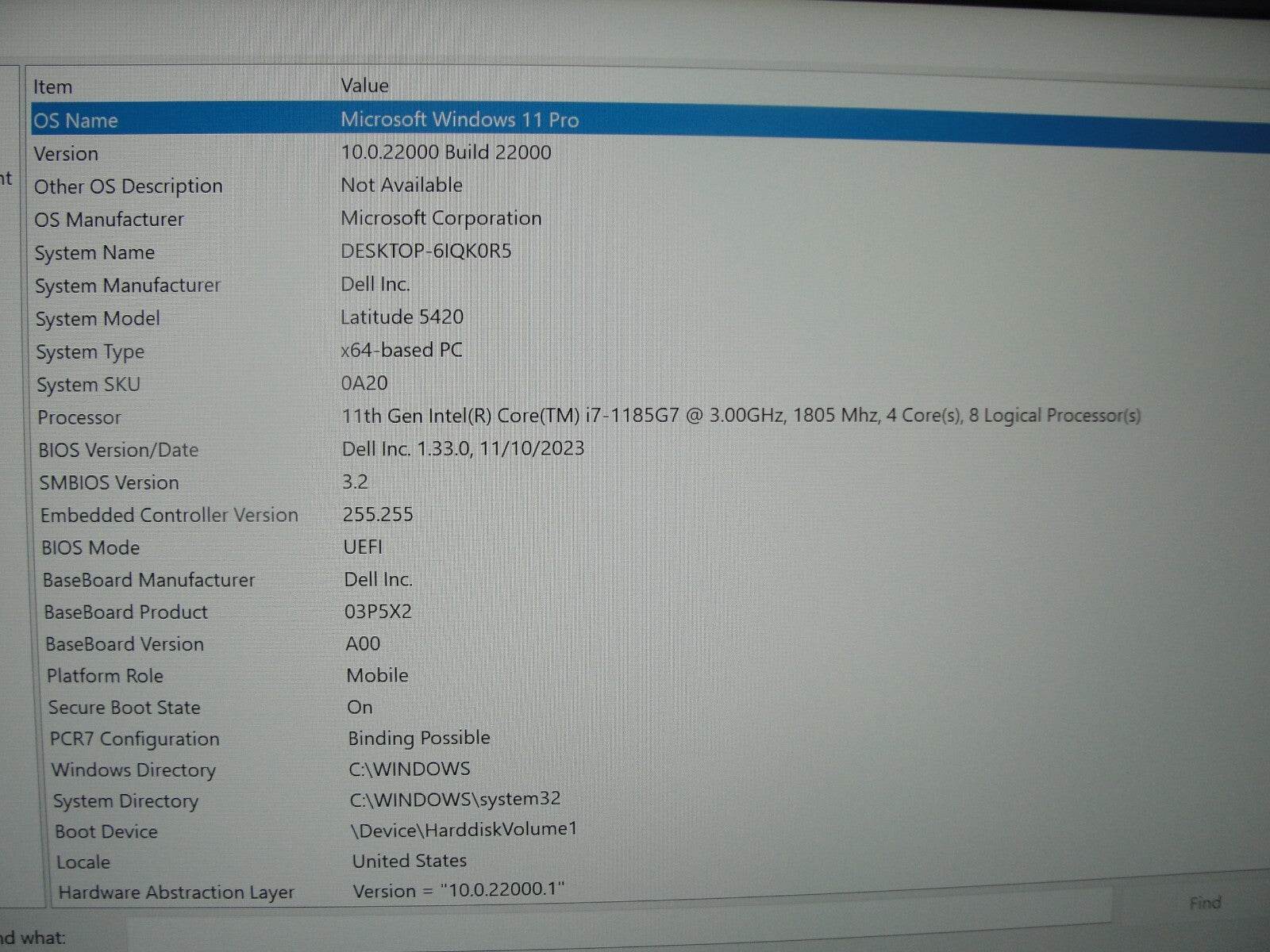Dell Latitude 5420 14”FHD Intel Core i7-1185G7 3GHz 16GB 512GB SSD + Charger