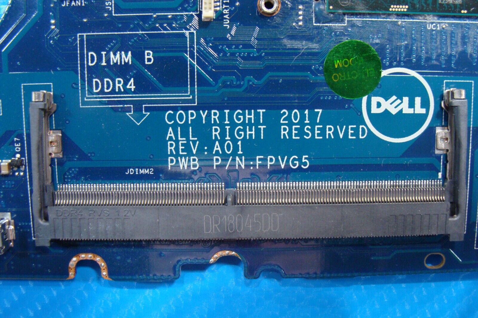 Dell Latitude 7480 14" Intel i7-6600u 2.6GHz Motherboard LA-E131P 4GTKN
