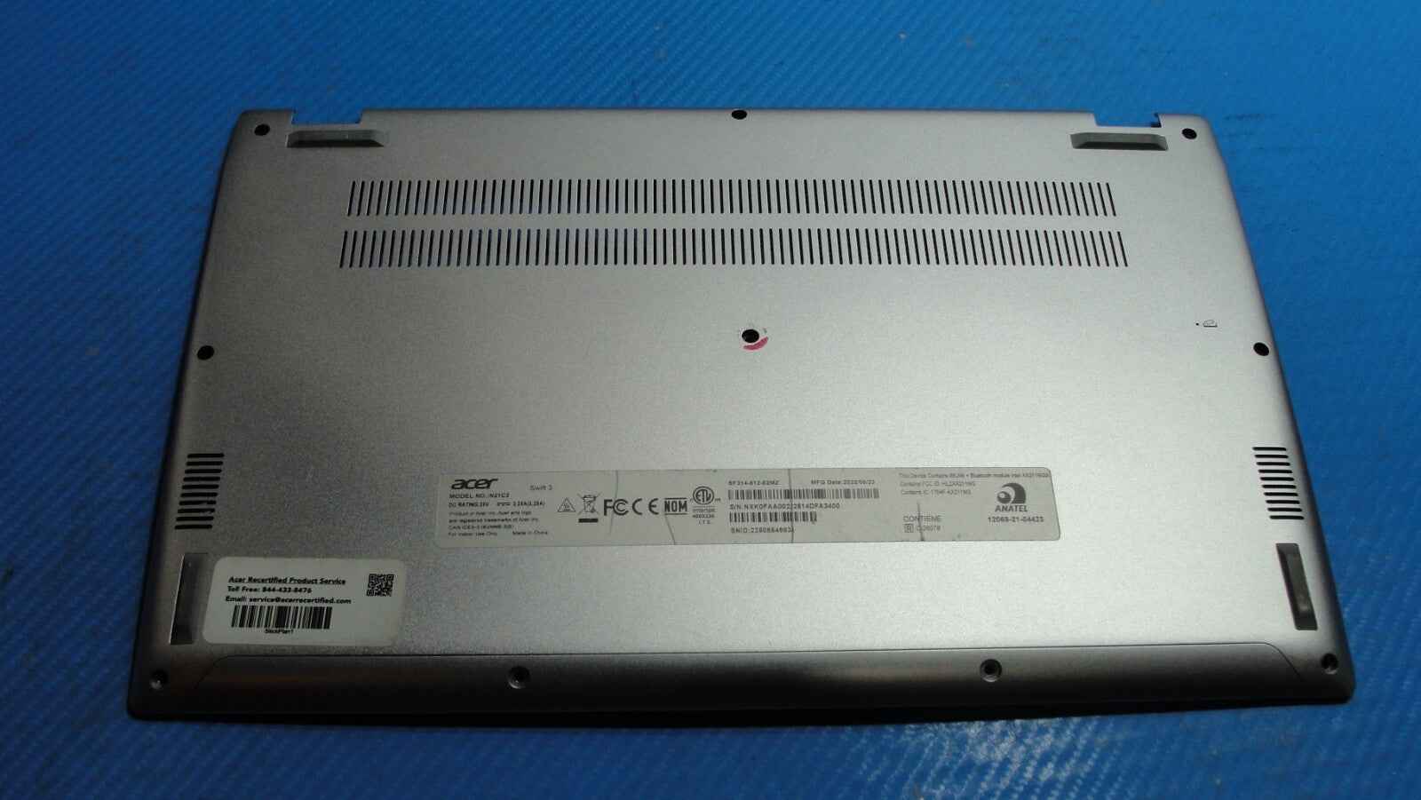 Acer Swift 3 SF314-512-52MZ 14" Genuine Bottom Case Base Cover AM3TO000