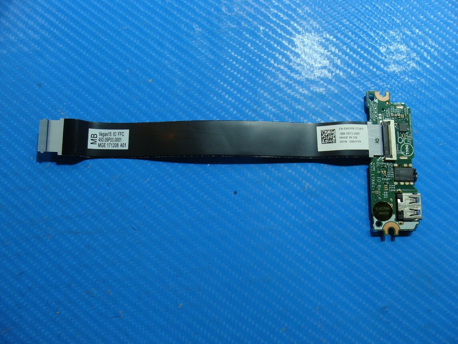 Dell Inspiron 15 3576 15.6" Genuine USB Audio Card Reader Board w/Cable WVYY9
