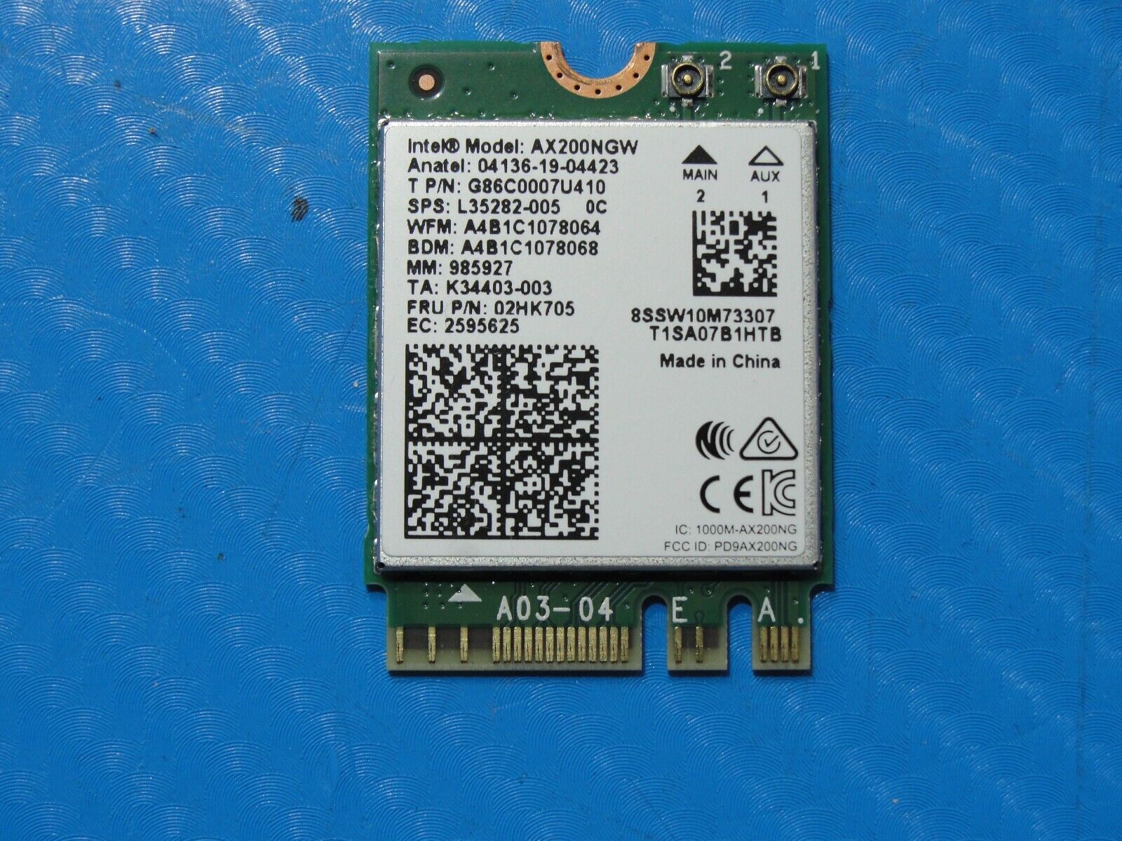 Lenovo Legion 5 15ARH05H 15.6" Genuine Wireless WiFi Card AX200NGW 02HK705