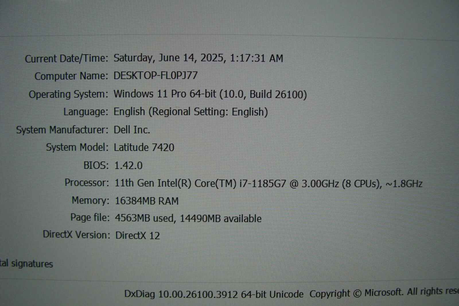 Dell Latitude 7420 14" FHD TOUCH i7-1185G7 3Ghz 16GB 512GB SSD Win11PRO +Charger