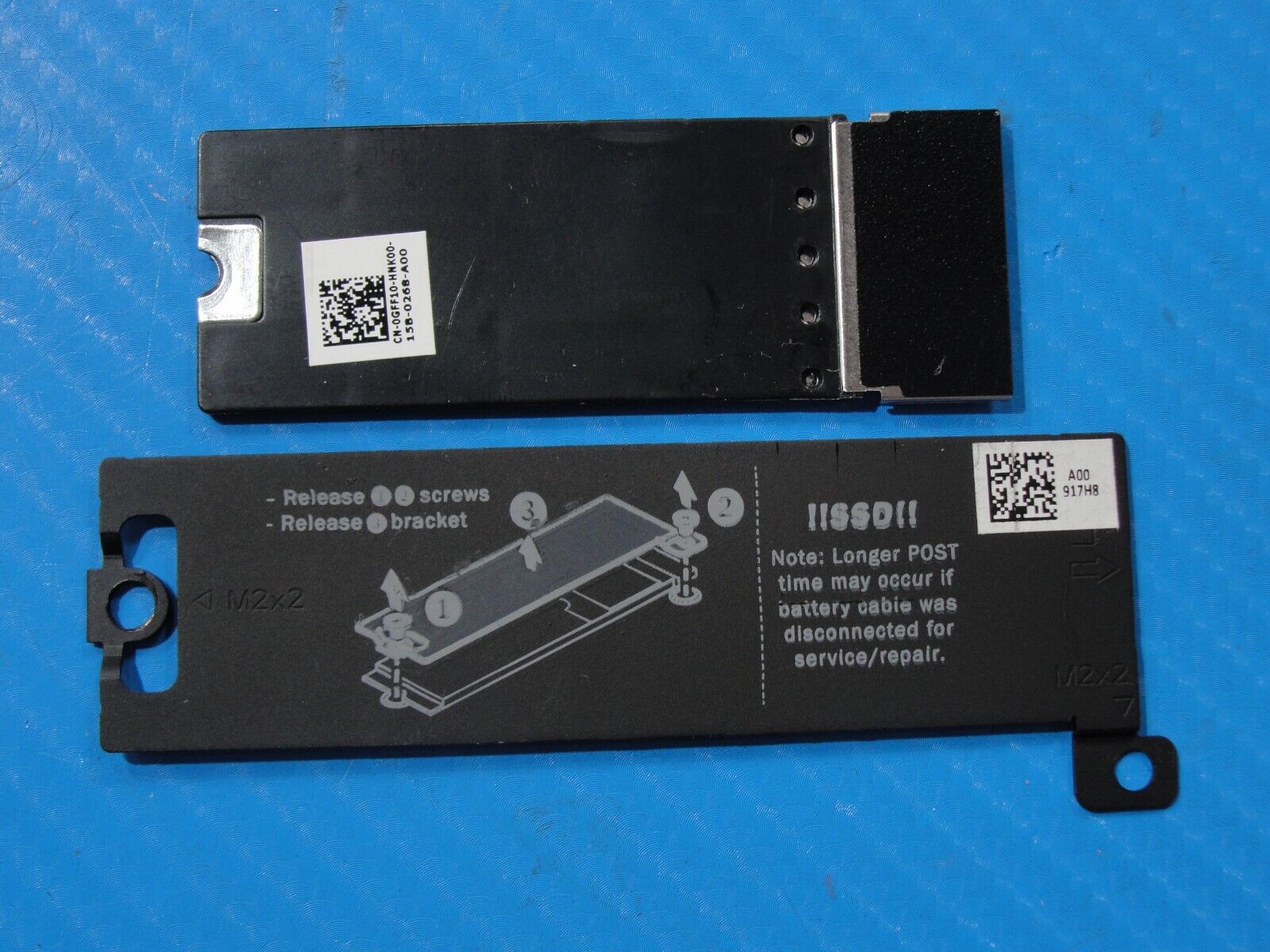Dell Latitude 7520 15.6" Genuine SSD Thermal Heatsink Brackets 917H8 GFF10