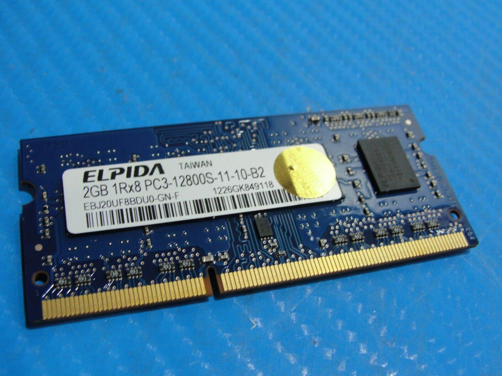 MacBook Pro A1278 Elpida 2GB PC3-12800S SODIMM Memory RAM EBJ20UF8BDU0-GN-F - Laptop Parts - Buy Authentic Computer Parts - Top Seller Ebay