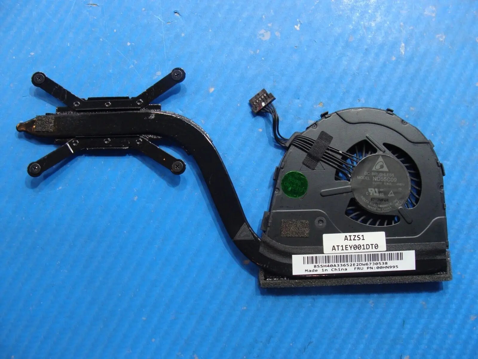Acer Aspire R3-471T-54T1 14" CPU Cooling Fan w/Heatsink 3CZQXTMTN20