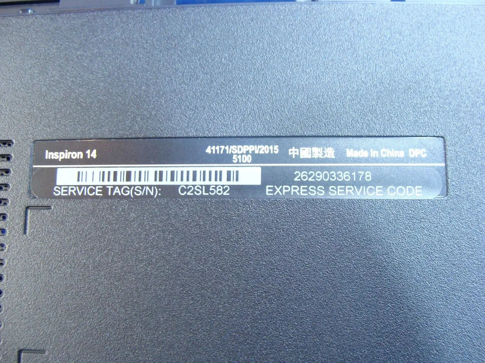 Dell Inspiron 14" 14-3452 Genuine Laptop Bottom Case w/Cover Door XFWND