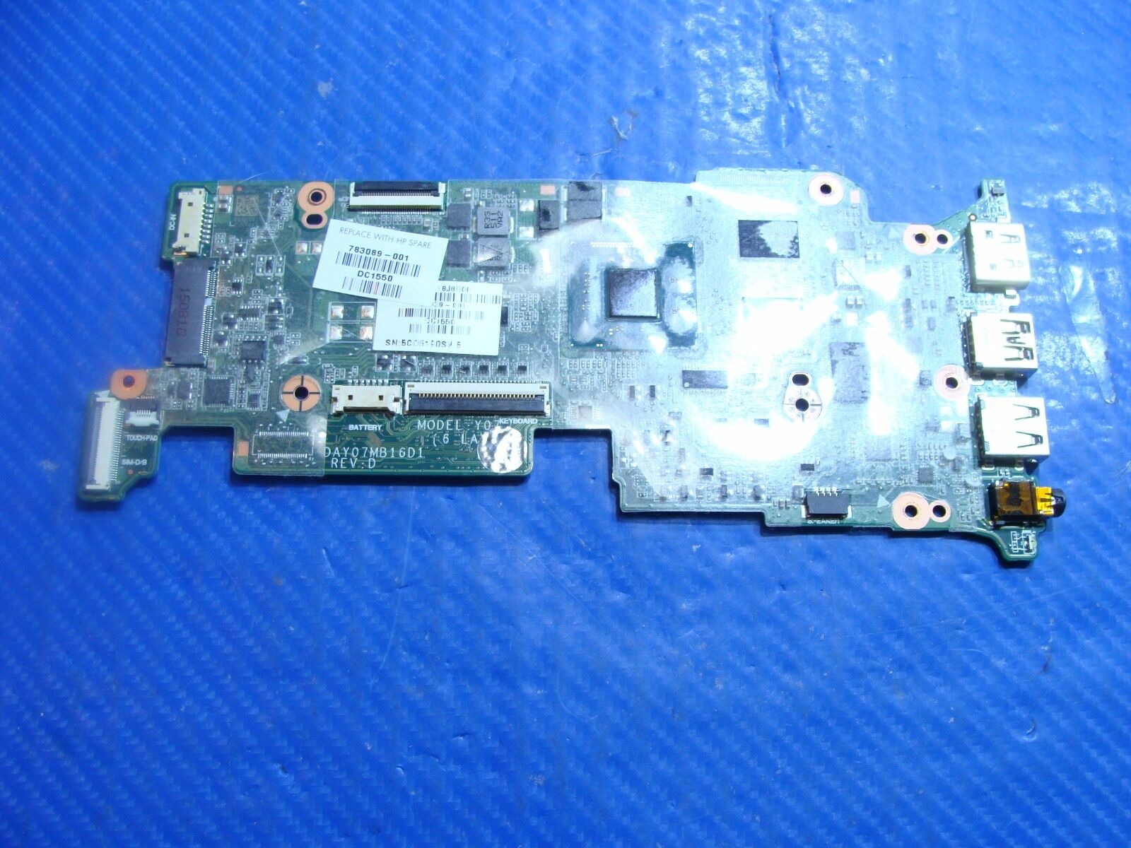 HP Chromebook 11 G3 11.6" Intel N2840 2.167GHz Motherboard DAY07MB16D1 AS IS