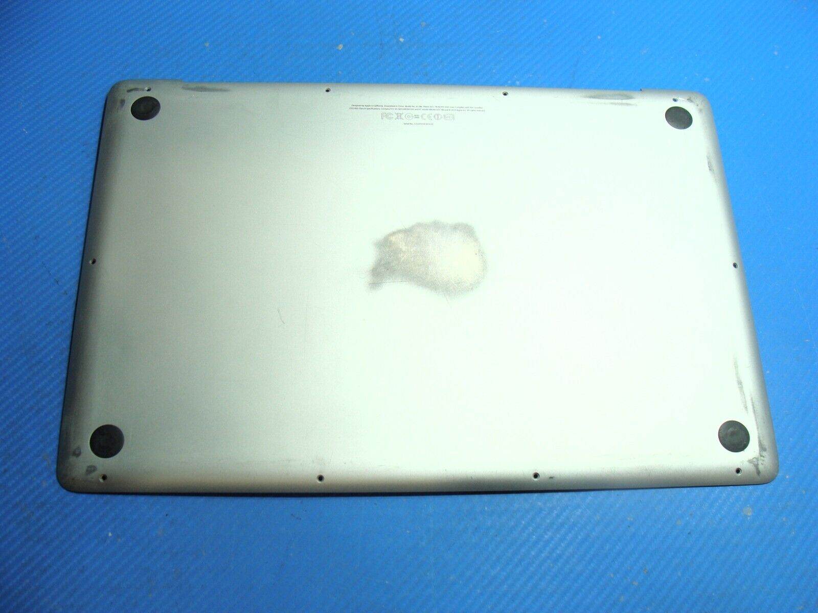 MacBook Pro 15” A1286 Mid 2012 MD103LL/A Genuine Bottom Case Silver 923-0083
