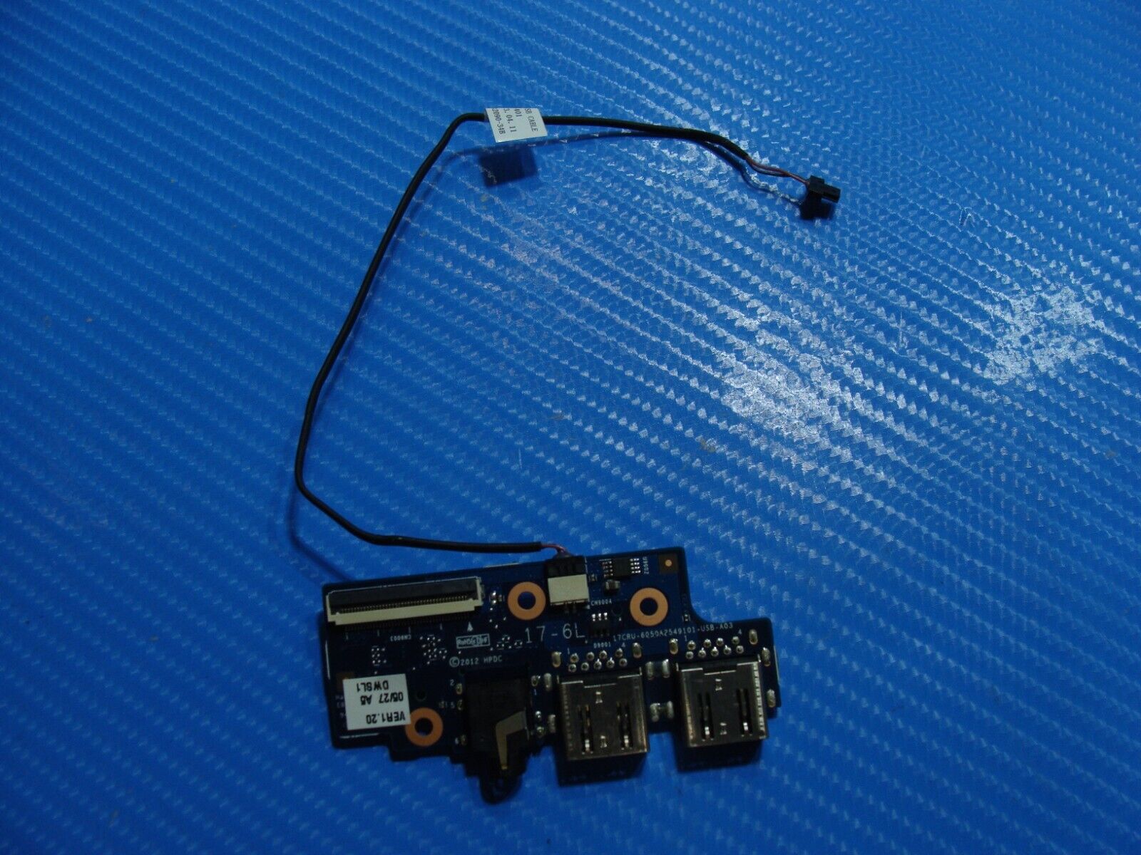 HP ENVY 17.3" 17-j010us Genuine Laptop USB Audio Board w/Cable 6050A2549101