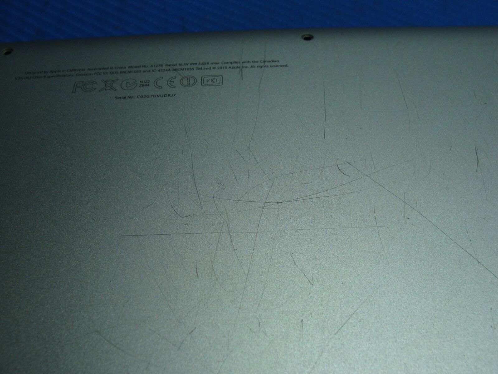 MacBook Pro A1278 13" Early 2011 MC700LL/A Genuine Bottom Case Housing 922-9447