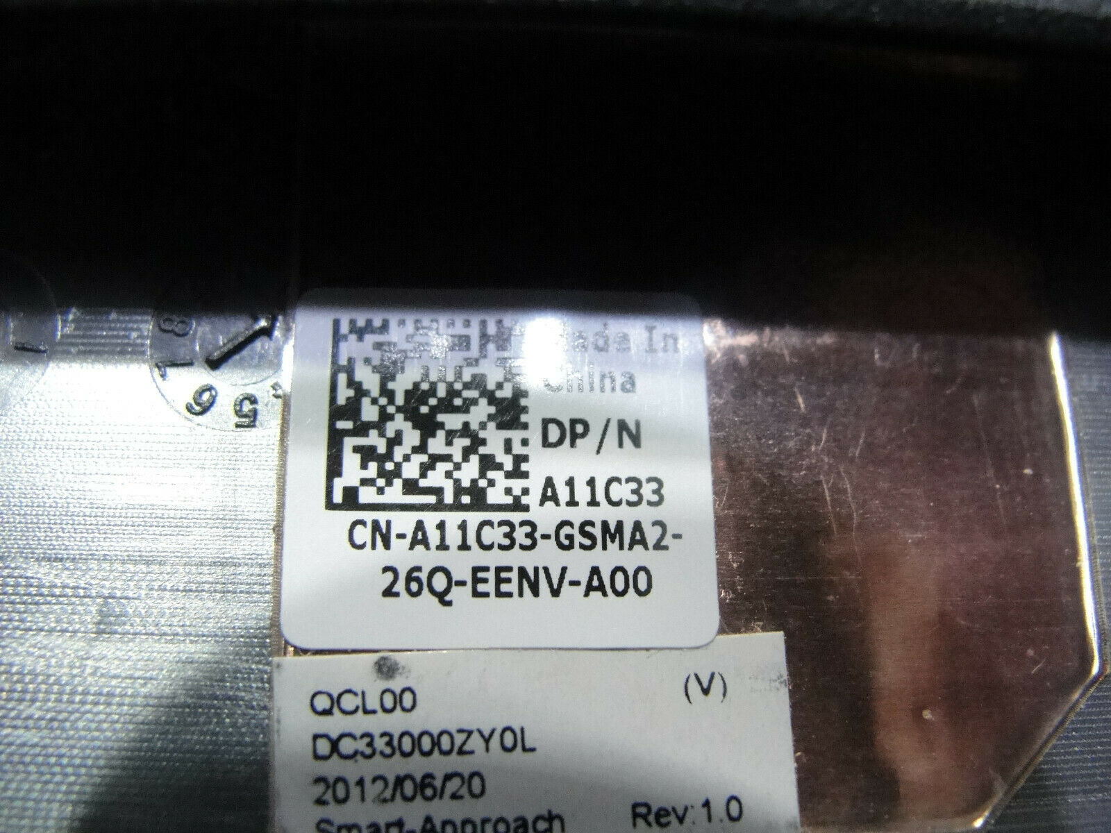 Dell Inspiron 15R 7520 15.6" Genuine LCD Back Cover w/Front Bezel A11C31 Dell
