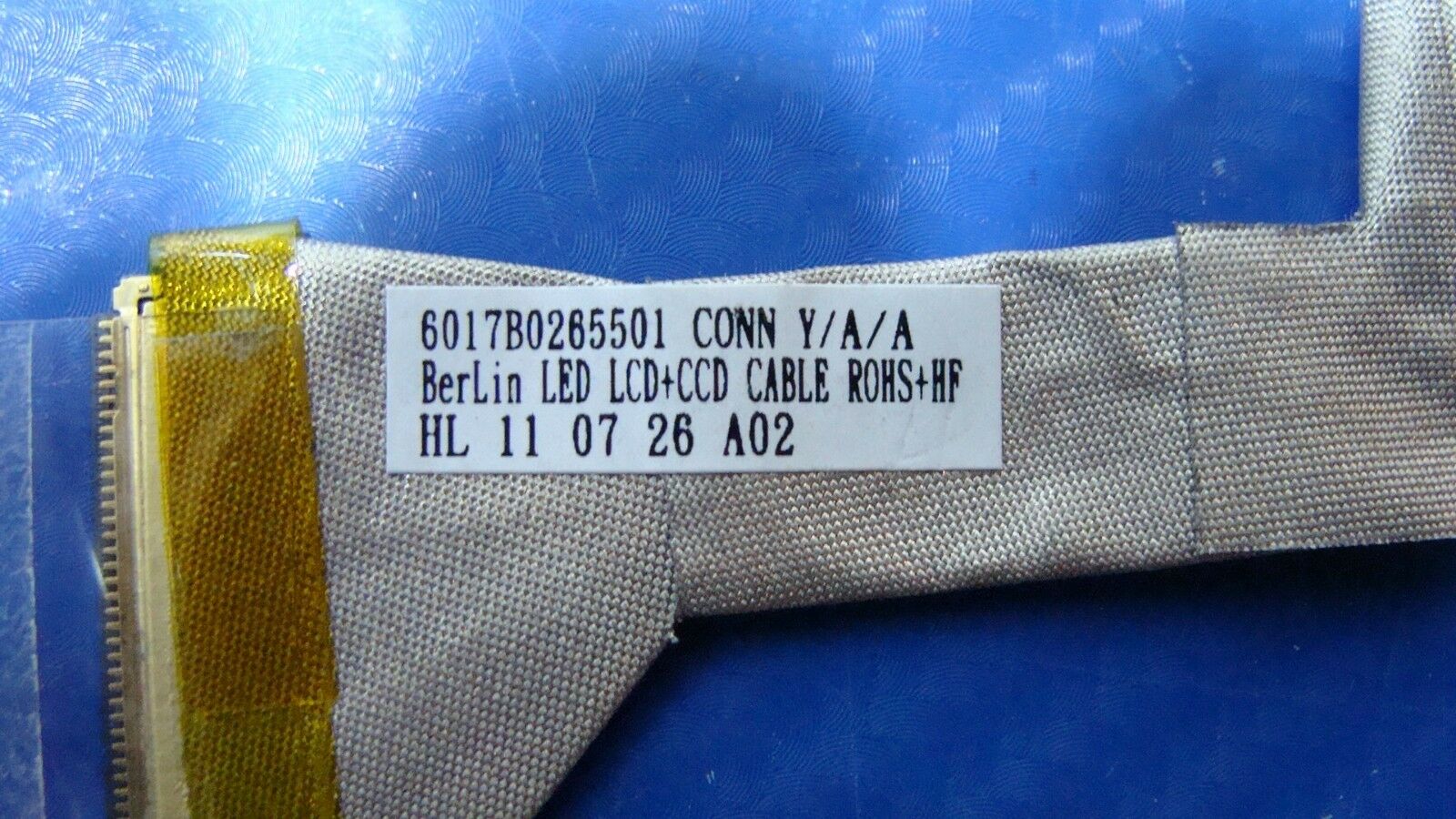 Toshiba Satellite C655D-S5300 15.6" OEM LCD Video Cable w/WebCam 6017B0265501 Apple