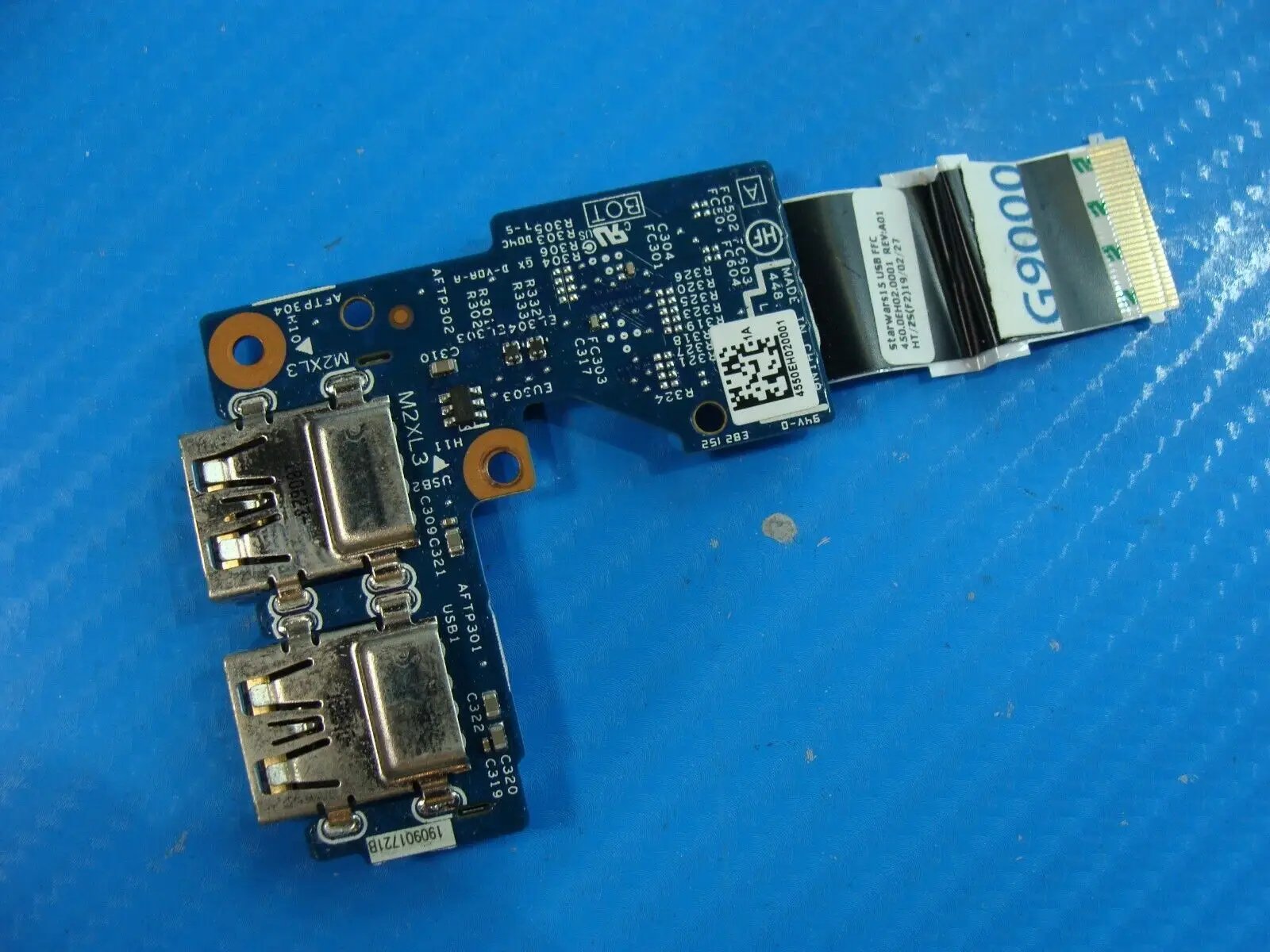 HP Pavilion x360 15-cr0087cl 15.6" Dual USB Port Board w/Cable 455.0EH02.0001