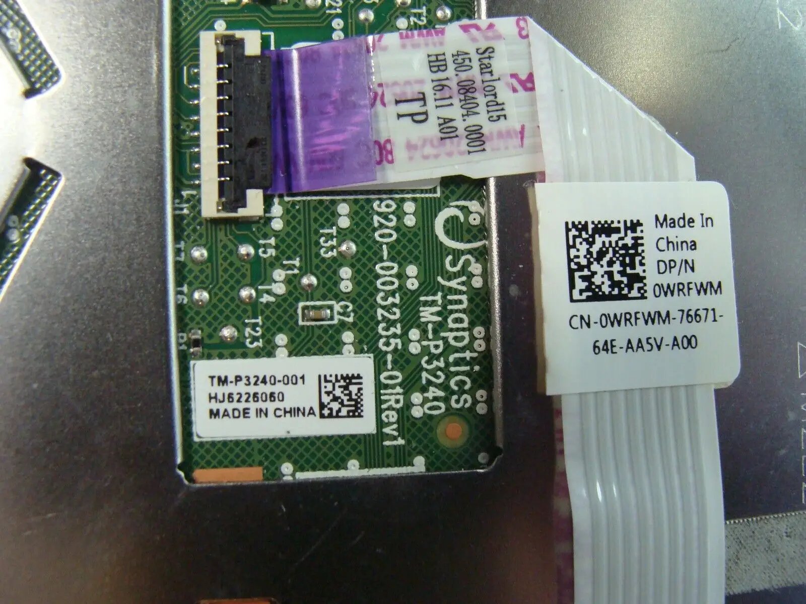 Dell Inspiron 15 7569 15.6" Touchpad w/Cable 4ND6F