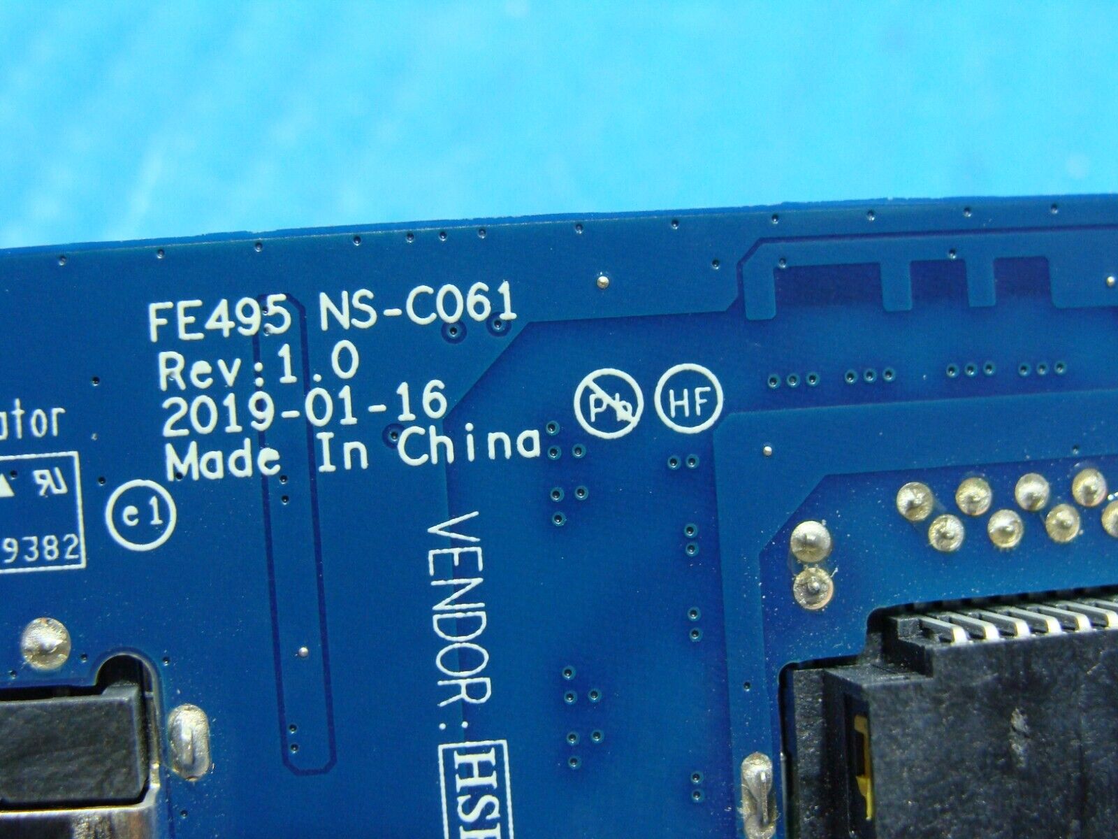 Lenovo ThinkPad E495 14" I/O Power Button Board USB Lan Board w/Cable NS-C061